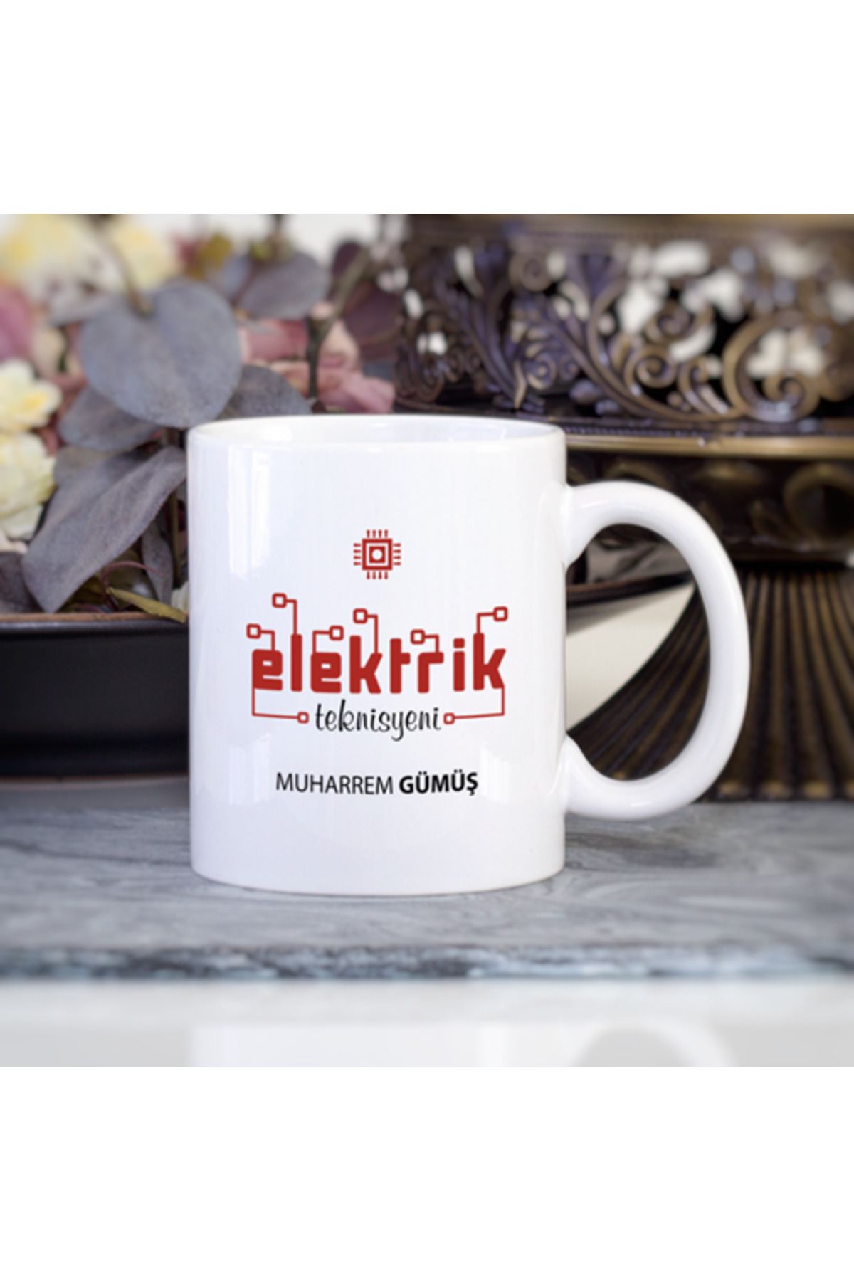 feifei Kişiye Özel Elektrik Teknisyeni Kupa Bardak