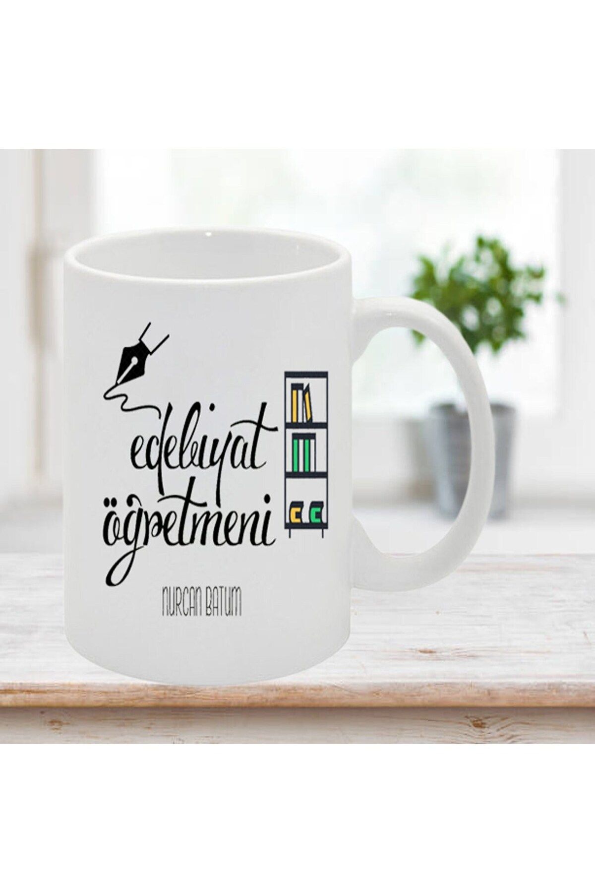 feifei Edebiyat Öğretmenine Özel Öğretmenler Günü Hediyesi Kişiye Özel Kupa Bardak