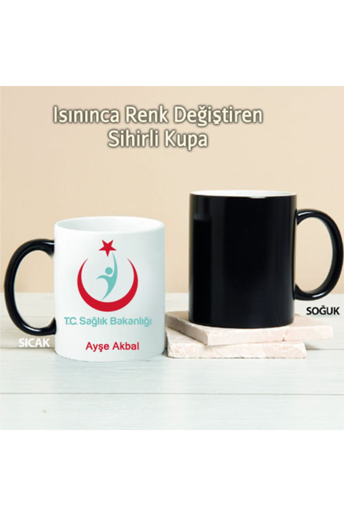 feifei TC. Sağlık Bakanlığı Kişiye Özel Sihirli Kupa Pi185