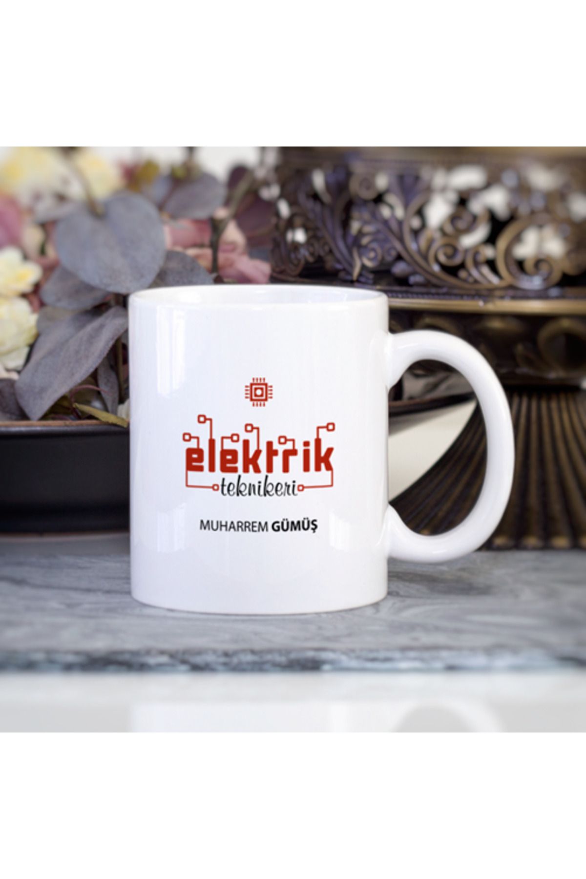 feifei Kişiye Özel Elektrik Teknikeri Kupa Bardak