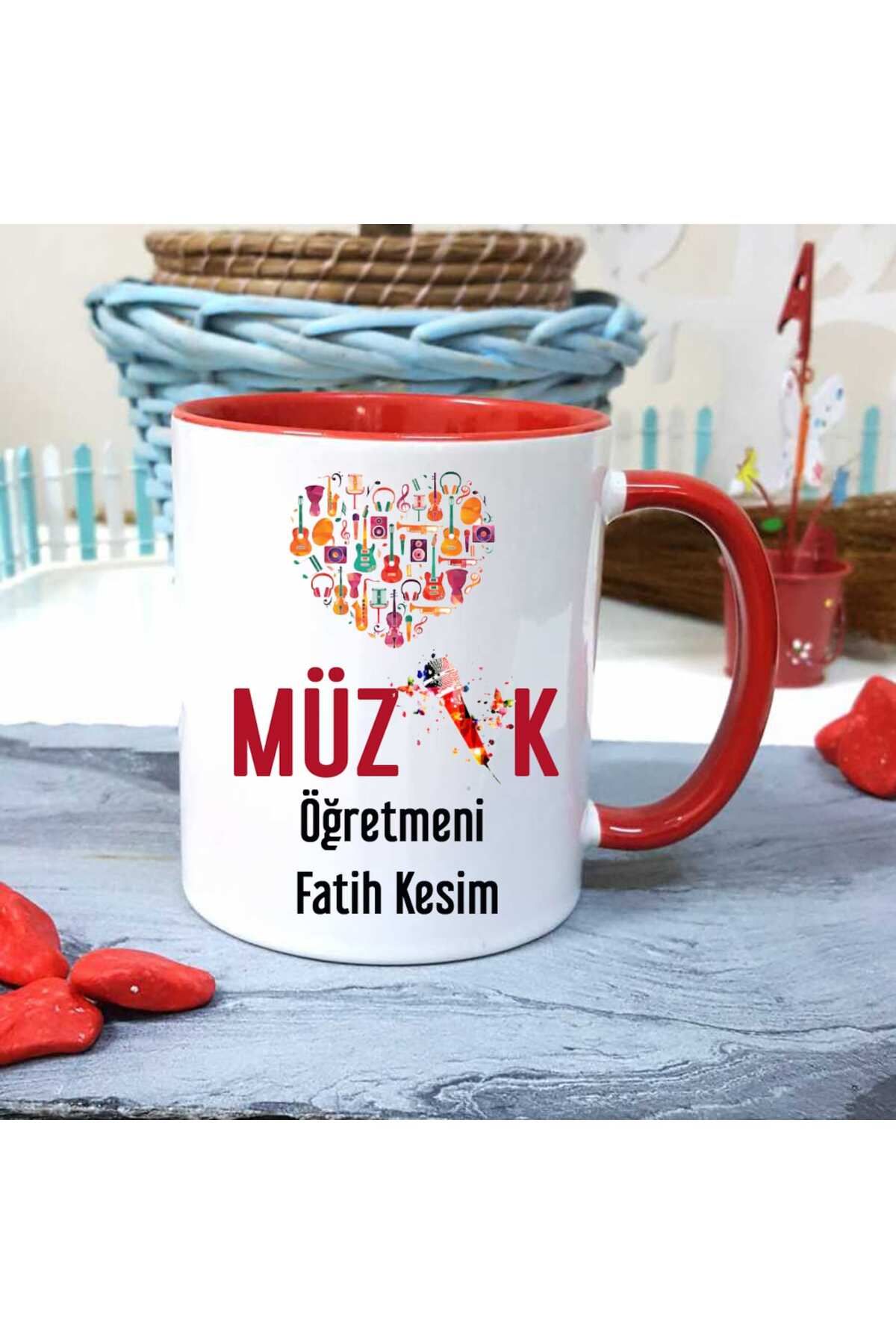 feifei Müzik Öğretmenine Özel Öğretmenler Günü Hediyesi Kişiye Özel Kupa Bardak