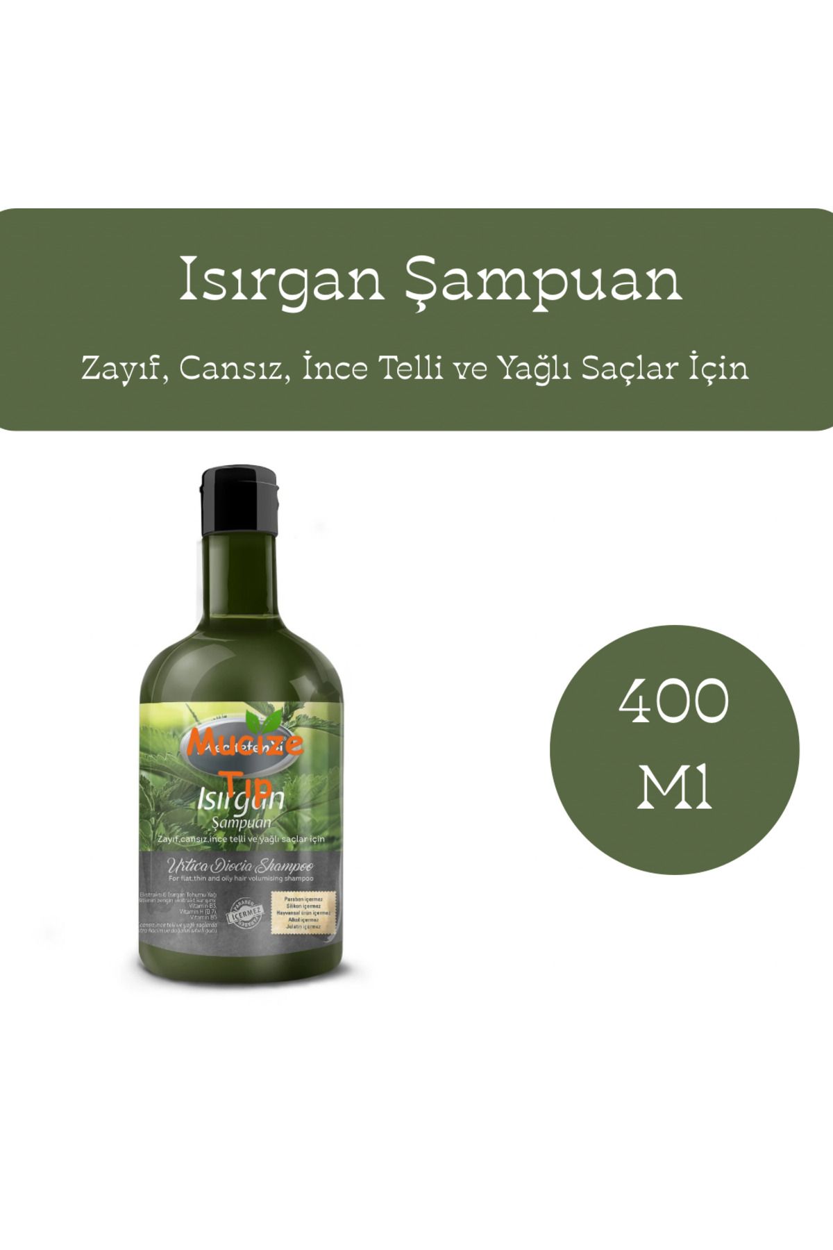 Mucize Tıp Isırgan Şampuanı 400 Ml