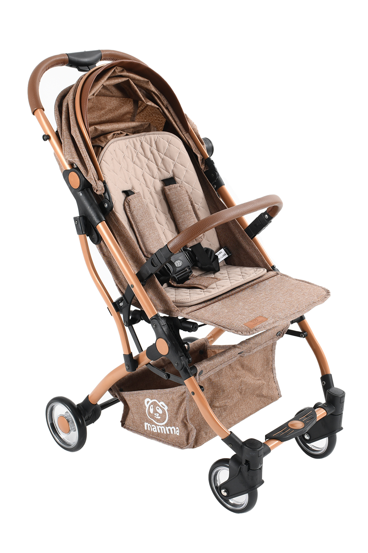 Mamma Flight Tek Elle Kolay Katlanabilen Kabin Boy Bebek Arabası fotoğrafı 2 (önizleme)