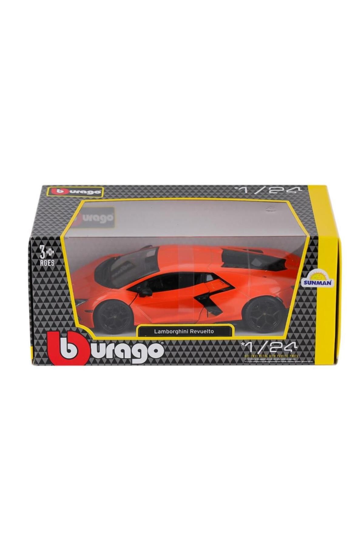 DENİZBİLİŞİM Nessiworld 21106 Burago Lamborghini Revuelto 1:24 Turuncu -sunman