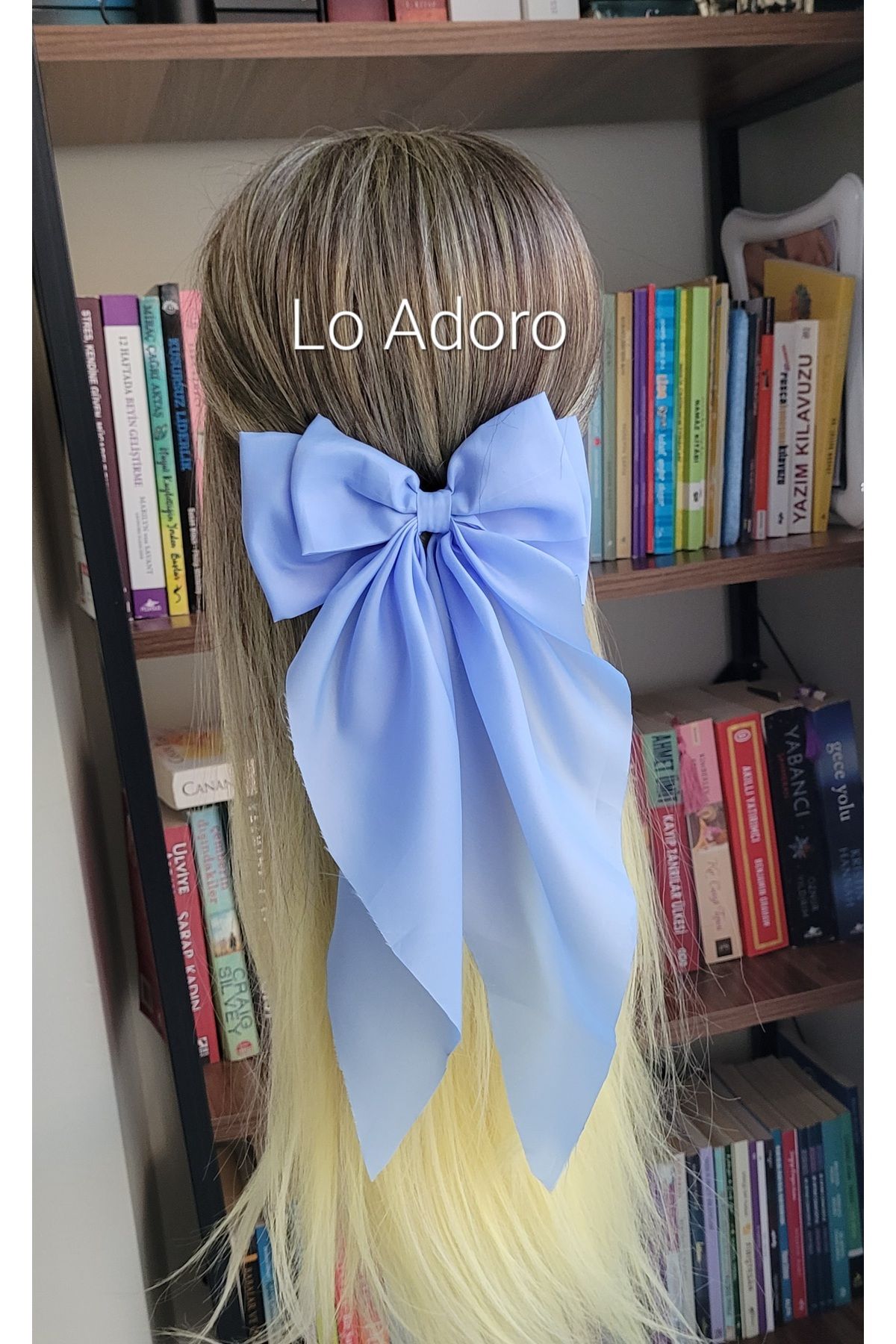 LO ADORO-Black Leaf Tail Buckle Purple Buckle Baby Blue Buckle Hair Accessory 5