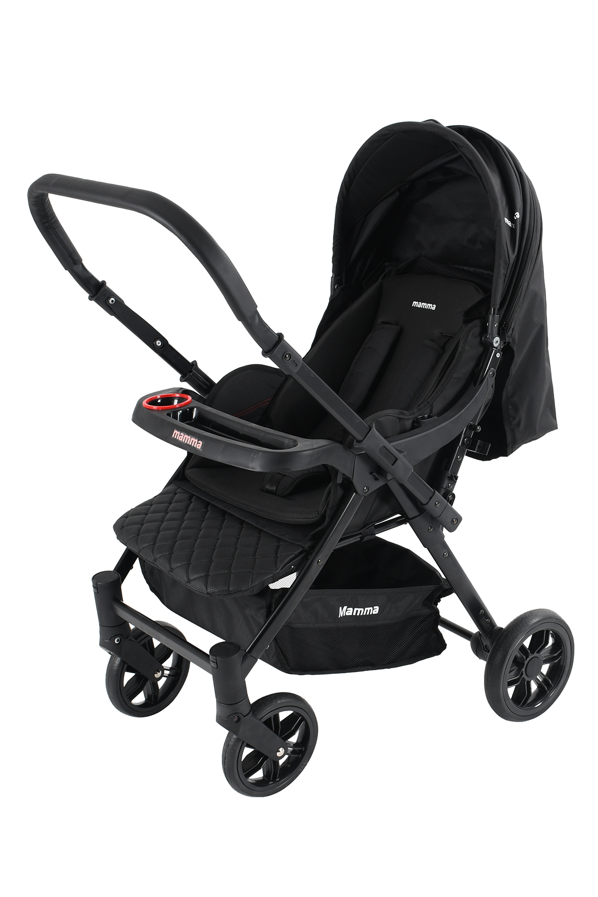 Mamma Alfa 6 in 1 Yeni Nesil Mama Tablalı Çift Yönlü Bebek Arabası fotoğrafı 4 (önizleme)