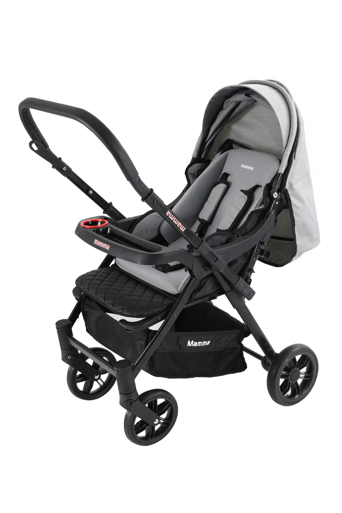 Mamma Alfa 6 in 1 Yeni Nesil Mama Tablalı Çift Yönlü Bebek Arabası fotoğrafı 4 (önizleme)