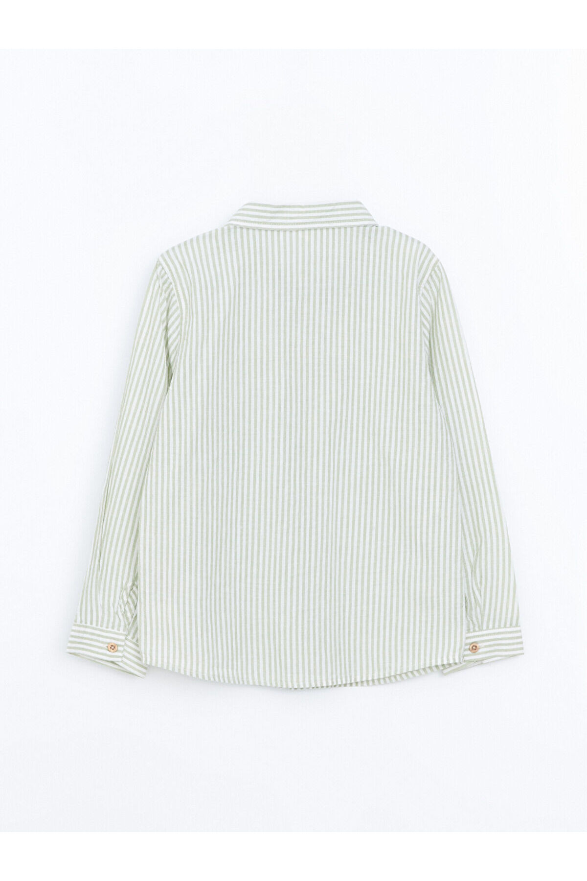 LC Waikiki Peak Yeni Sezon Uzun Kollu Çizgili Erkek Bebek Gömlek fotoğrafı 5 (önizleme)