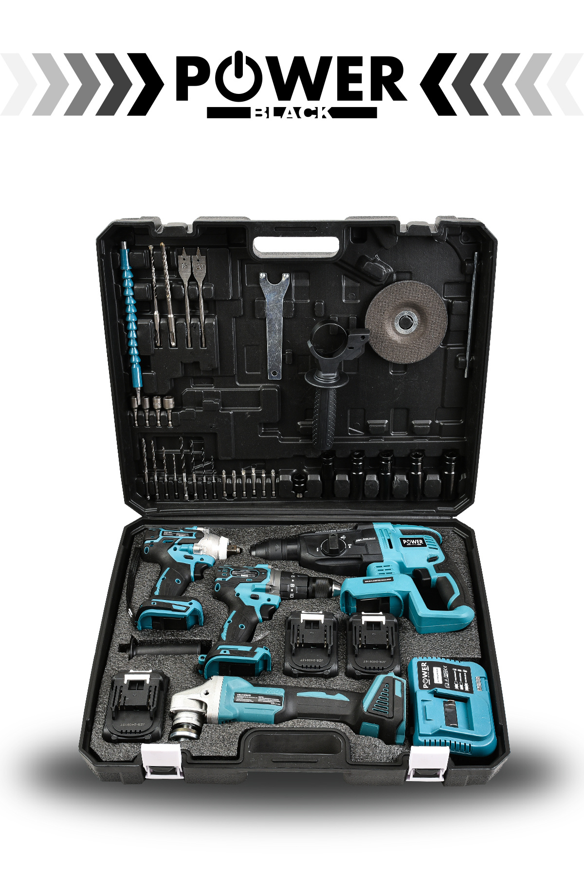 POWER BLACK Profesyonel Brushless 4'lü Set 2-26 Şarjlı Hilti