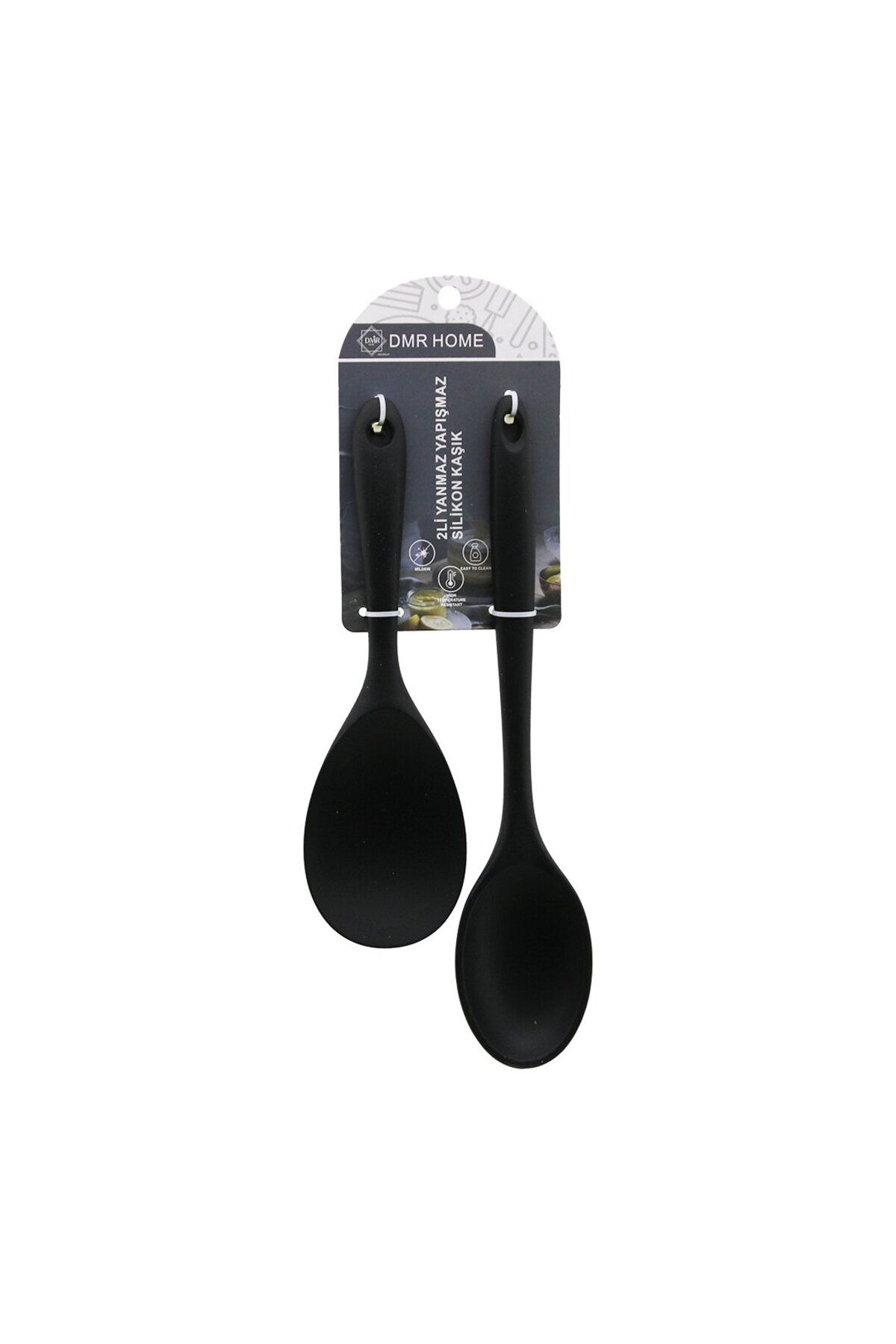 Lisinya 2PCS SİLİKON KAŞIK SET GENİŞ AĞIZ= 6.6X9.5CM--22.5CM DAR AĞIZ= 5.8X8CM--27.5CM