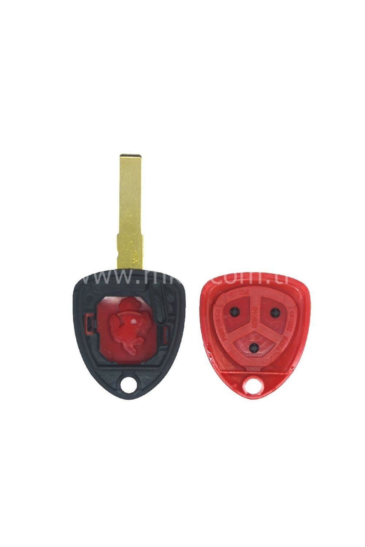 Anahtar Vadisi-Ferrari Compatible 3-Button Red Remote Control Container Without Socket 3