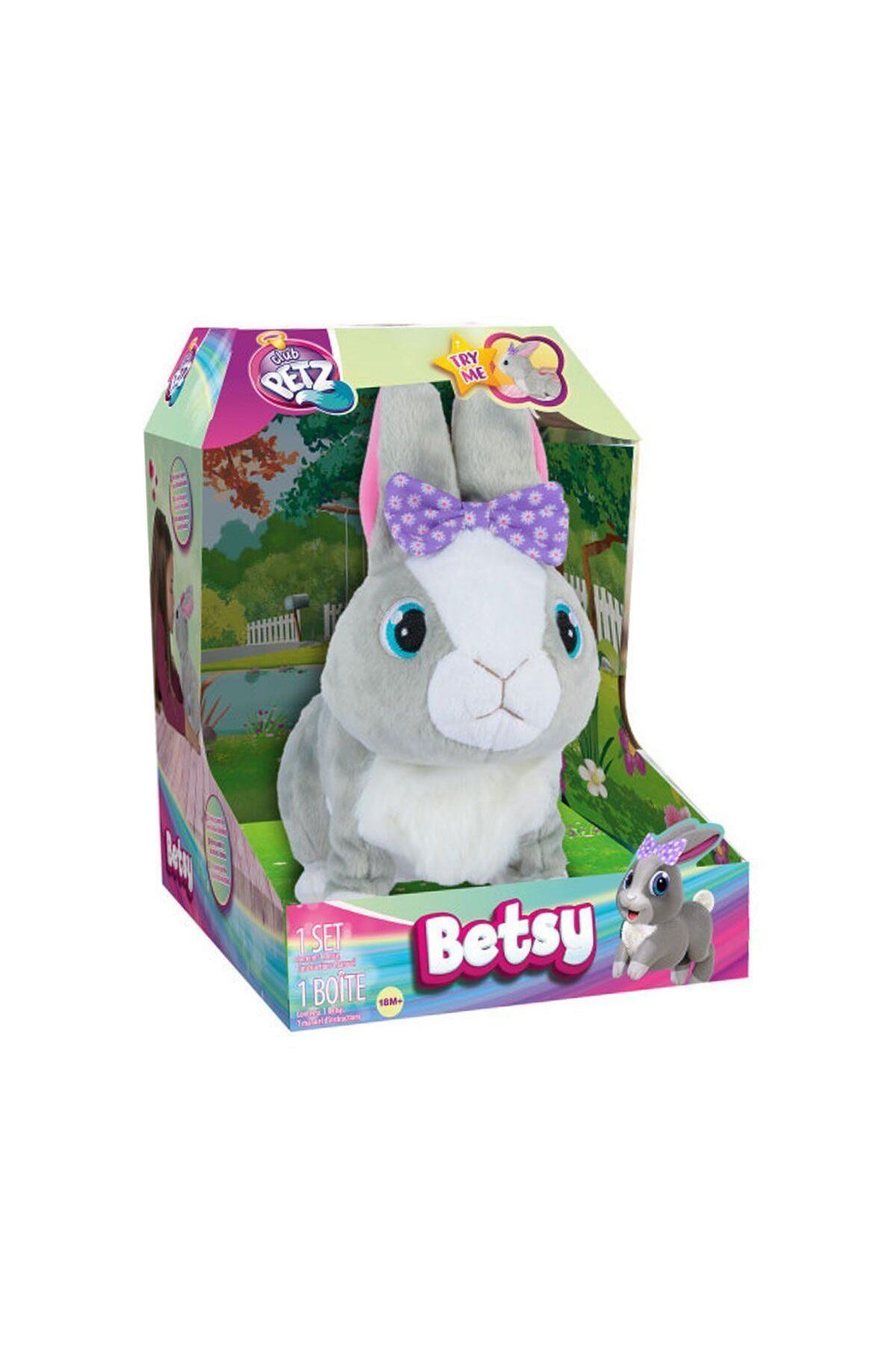 Easy Tedarik 9586 Sesli ve Hareketli Peluş Tavşan Betsy