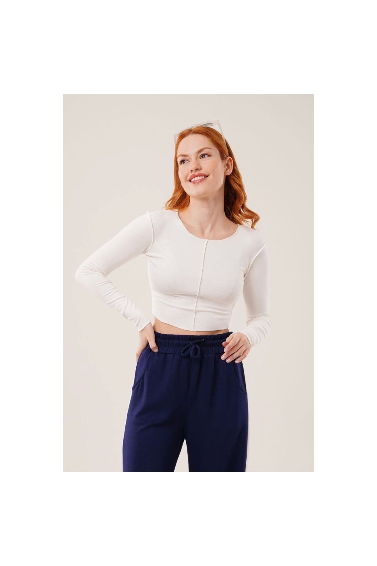 Narnuga MARSiLYAN- Ters Dikişli Basic Body Bluz