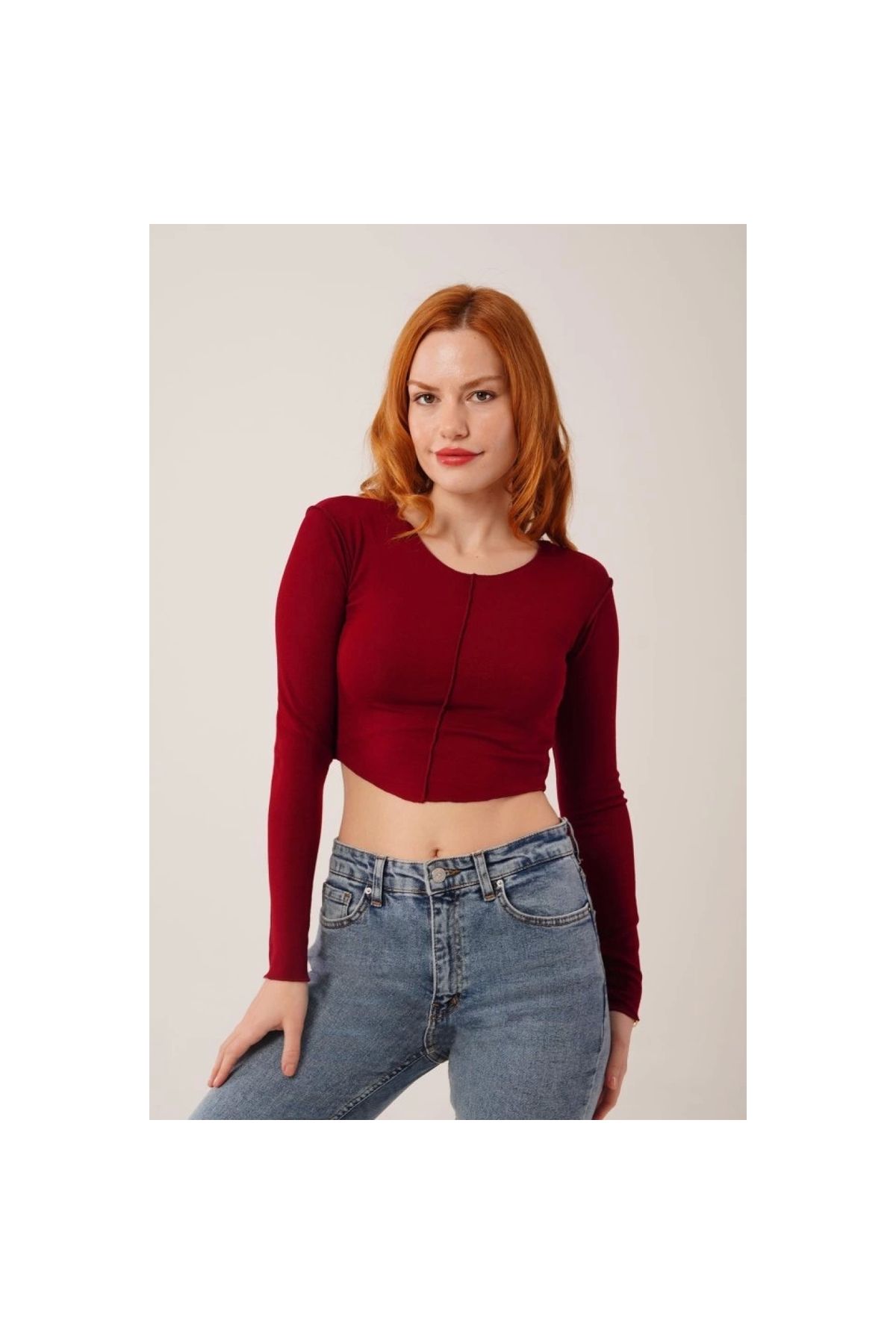 Narnuga MARSiLYAN- Ters Dikişli Basic Body Bluz