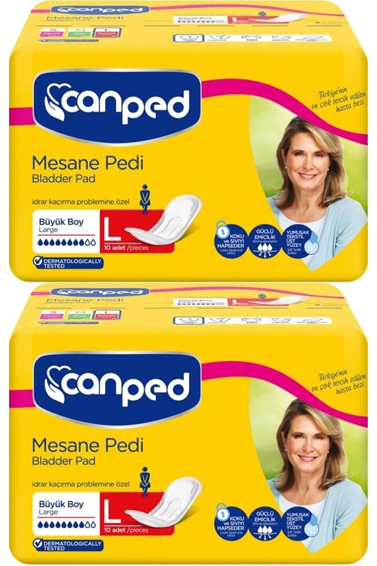 Canped Mesane Pedi Klasik L - Large - Büyük Boy 20 Adet (2PK*10)