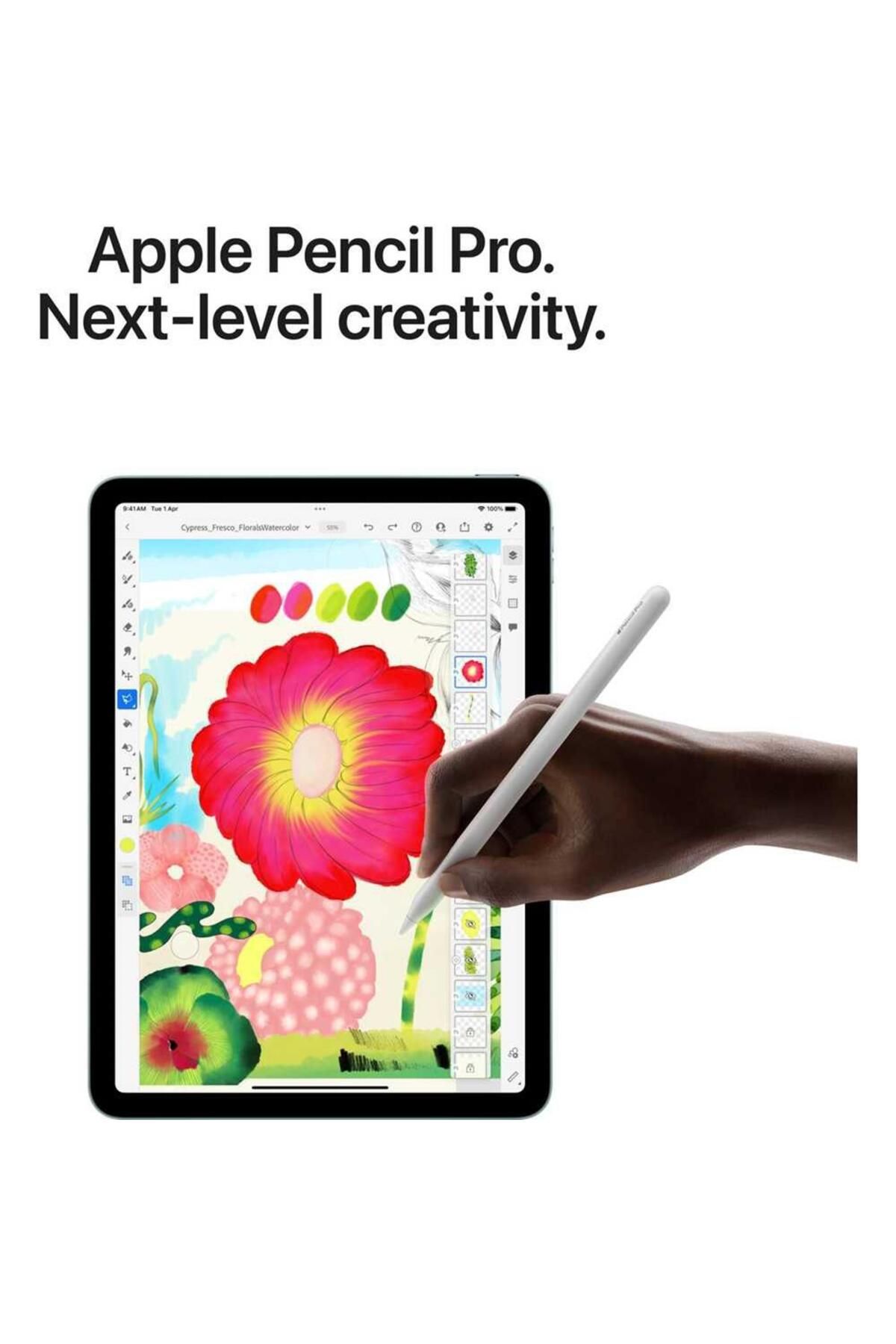 Apple-آيباد إير 13 بوصة واي فاي 128 جيجابايت - رمادي فضائي (M3) 6
