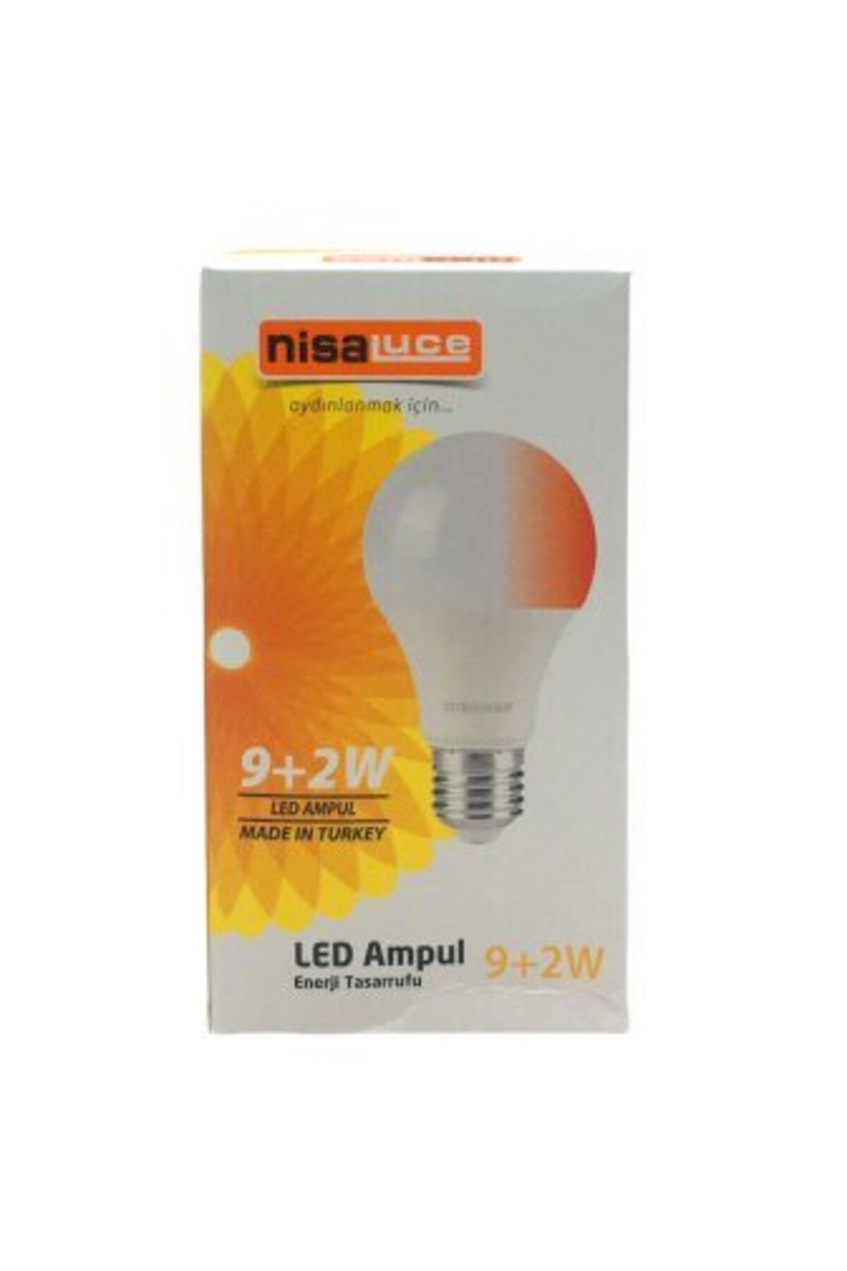 TGR SHOP NİSALUCE EAMP-074/BK 9+2W E27 BEYAZ-KIRMIZI LED AMPUL (5005)