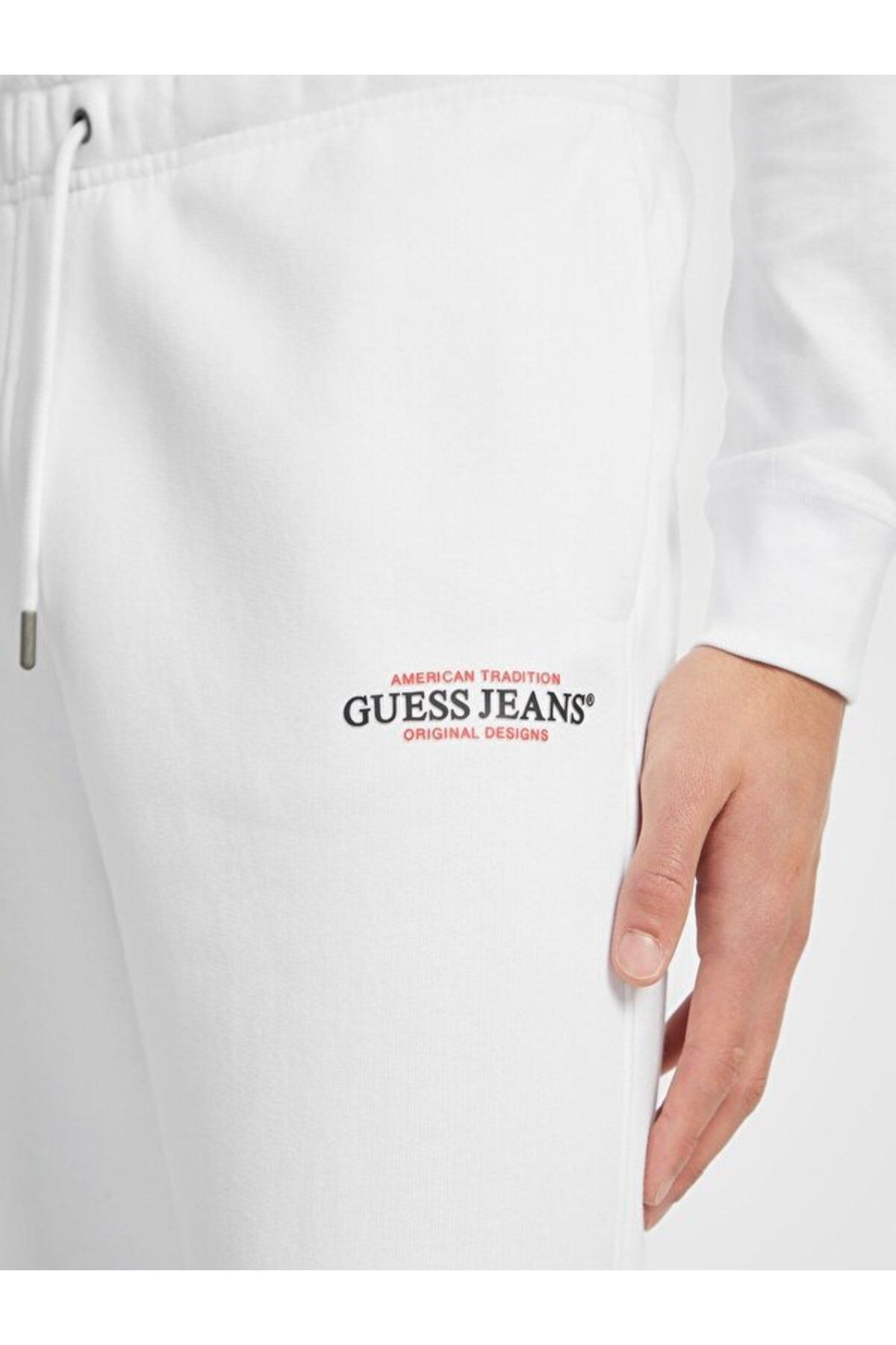 شلوار سفید مردانه مناسب جین اورجینال Guess