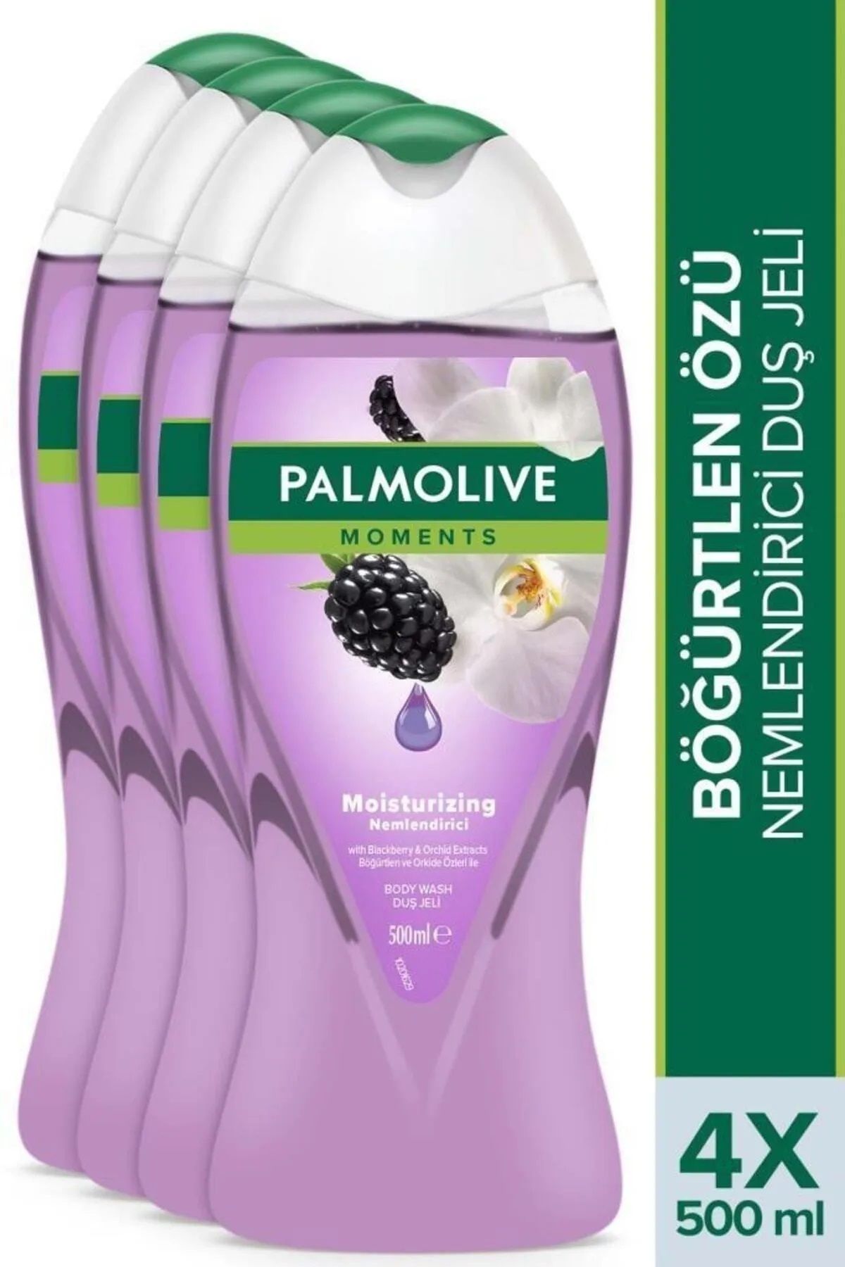 PALMOLIVE OPTIMS Moments Nemlendirici Böğürtlen Özlü Banyo Ve Duş Jeli 500 ml 4 ADET