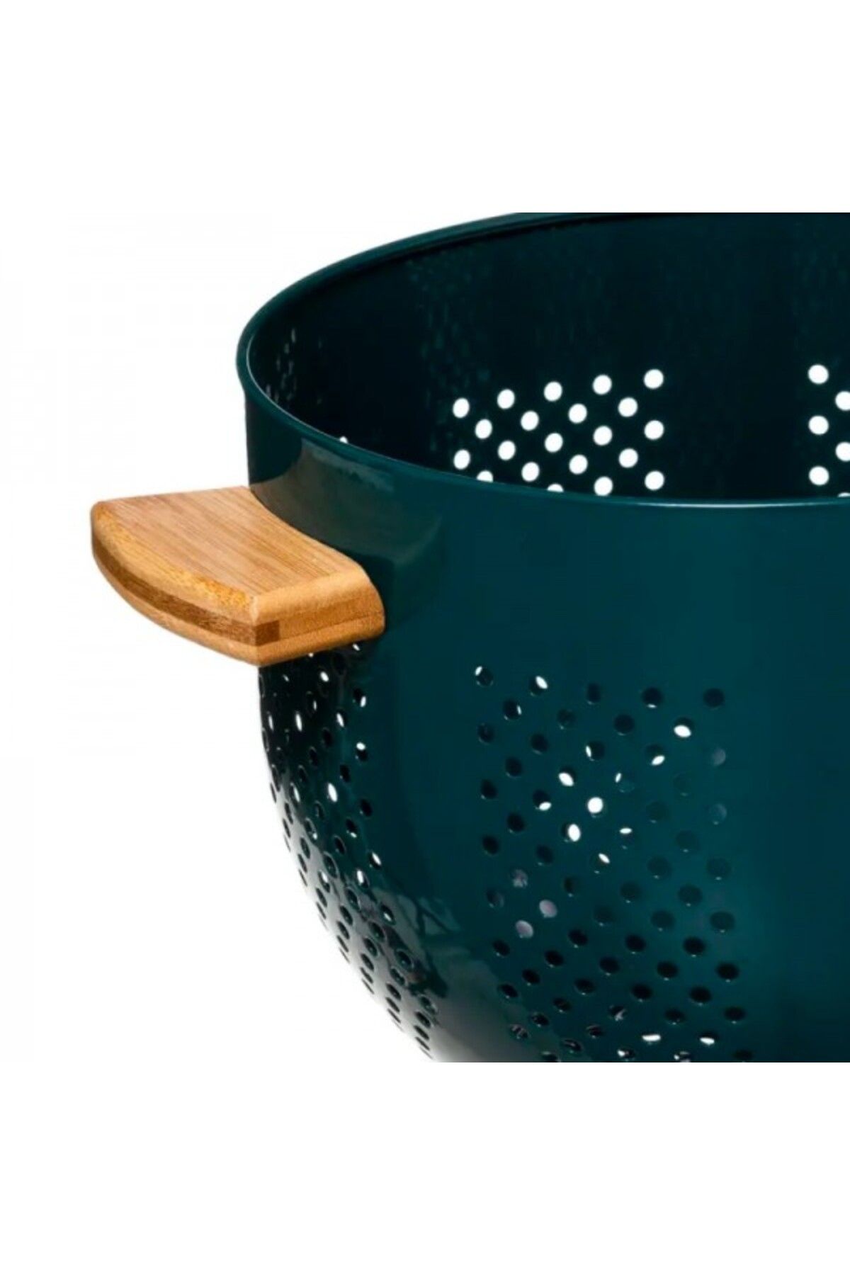 FİVE-Metal colander with handles, Modern Color Blue, 22 cm 2