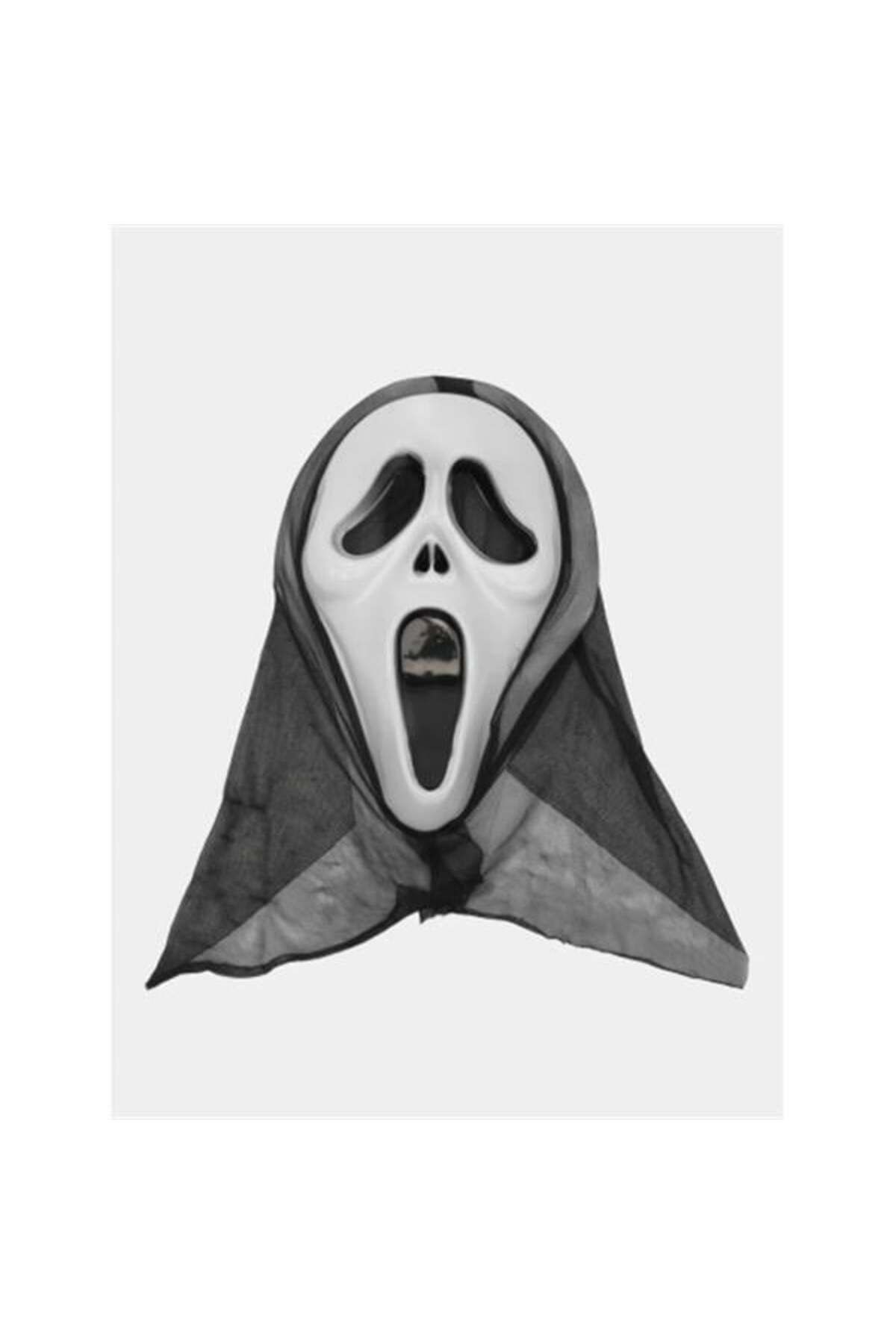 ÖYKÜ VE YİĞİT Kapşonlu Çığlık Maskesi Scream Maskesi 33X21 Cm