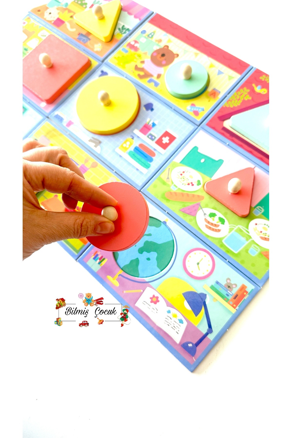 BİLMİŞ ÇOCUK Headu Progressive Babies Montessori Puzzle- Gelişen Bebekler Ahşap Parçalı ( 1 - 3 Yaş ) fotoğrafı 3 (önizleme)