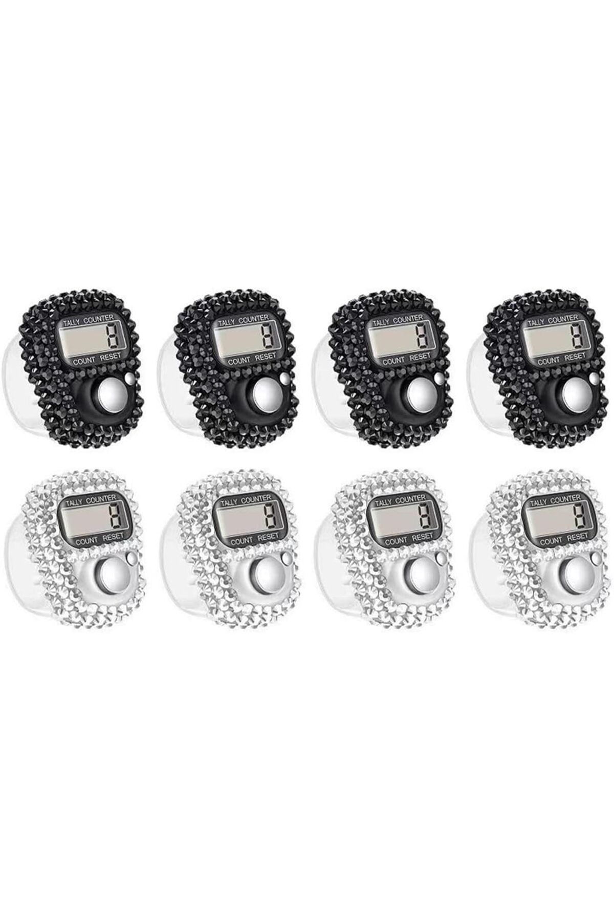 AWH-8-Pack Electronic Finger Counters – Handheld Digital Tally Clicker in Assorted Colors 1