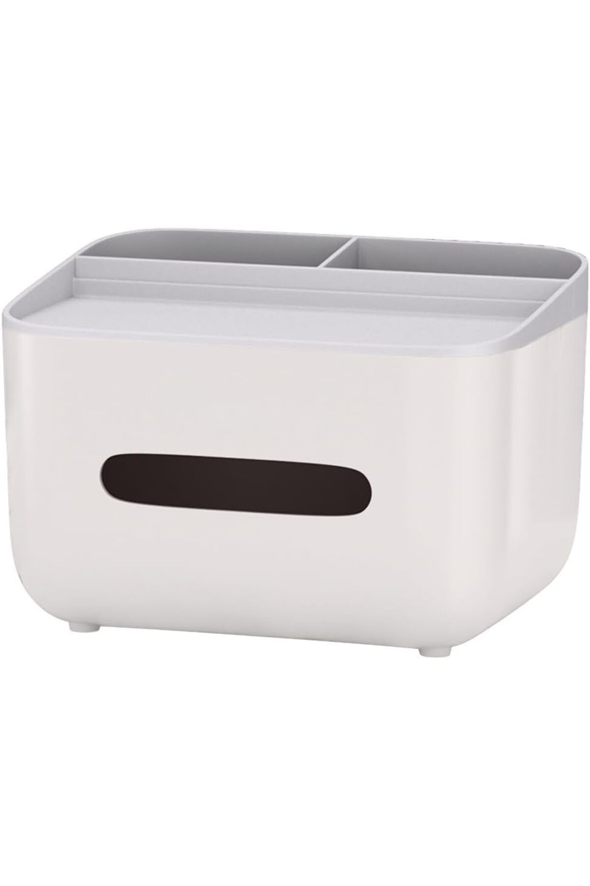 COOYA-Multifunctional Tissue Storage Box,Home Rectangular Tissue Container with Remote Control Holder 2