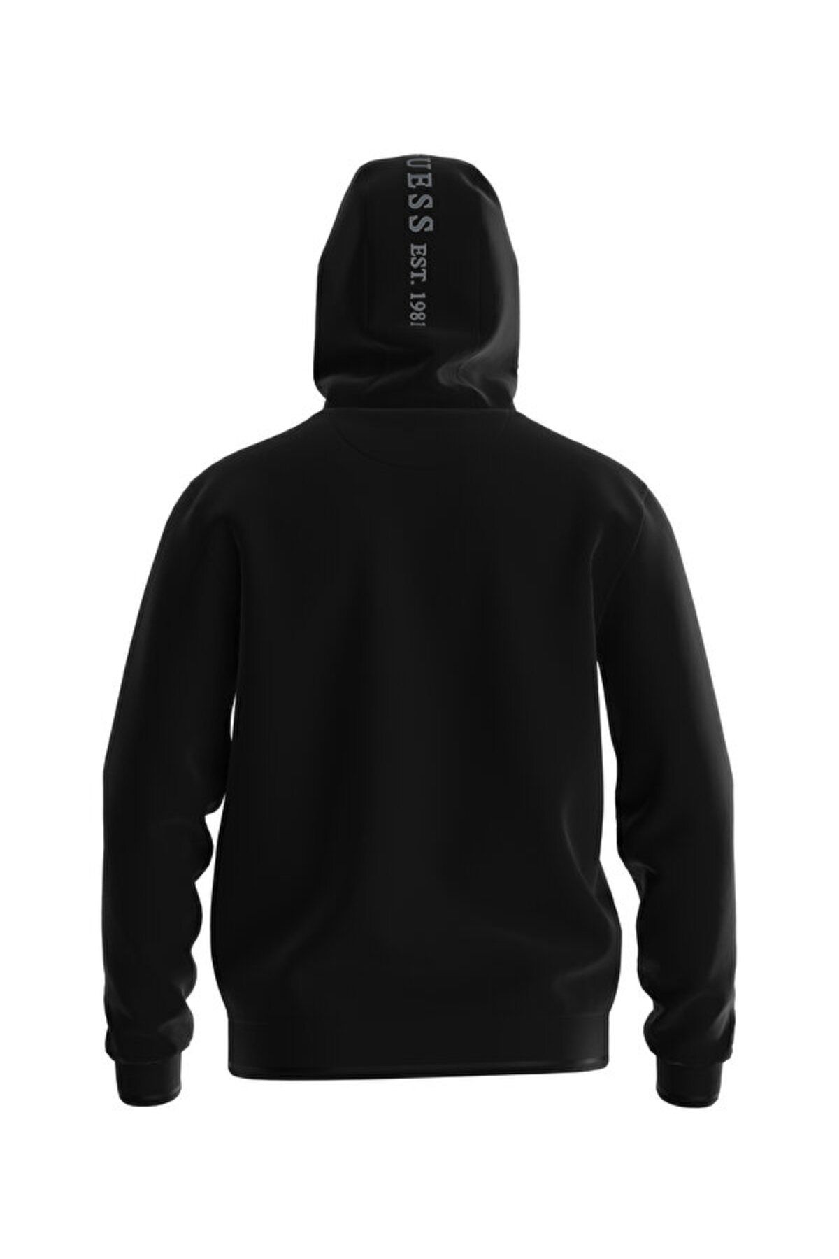 سویشرت مشکی مردانه پیراهن مسیحی اورجینال Guess