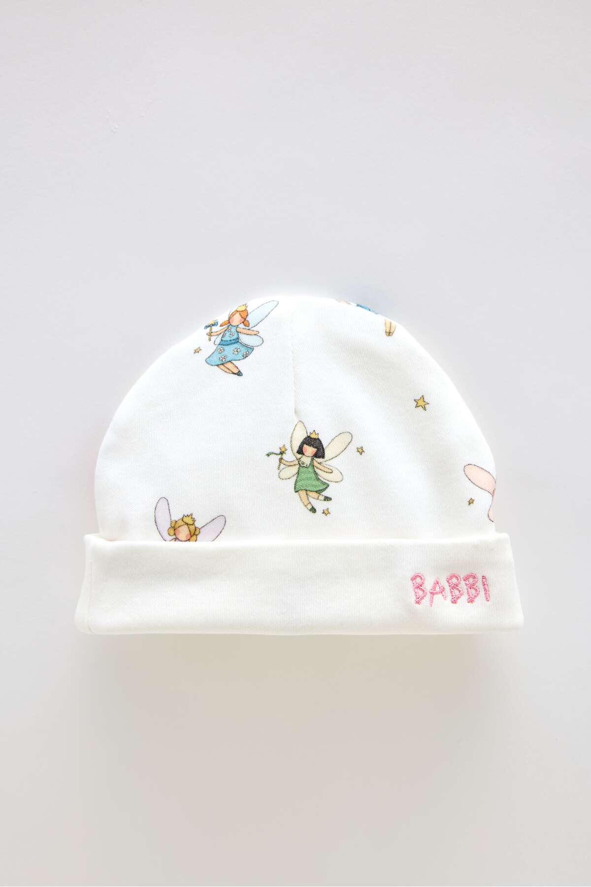 Atelier Babbi %100 Pamuk Yenidoğan Önlük & Şapka Seti - Peri Masalı fotoğrafı 2 (önizleme)