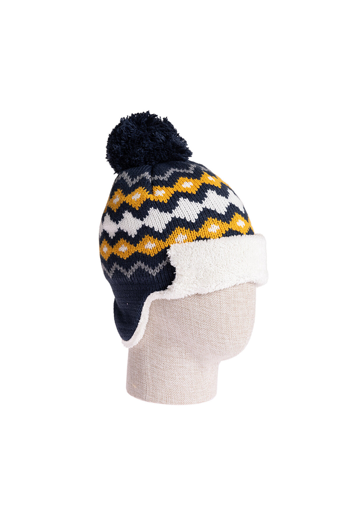 Wellsoft Lined Knitwear with Ear Closure Men's Beanie Baby Boy