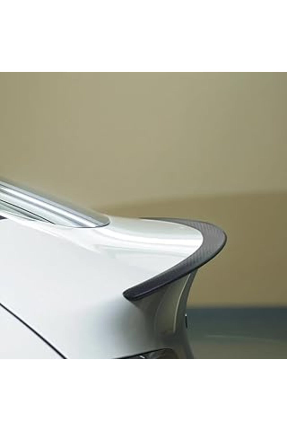 Mu Art Ahşap Tesla Model Y Ve Model 3 Ile Uyumlu Gerçek Karbon Fiber Kanat/Spoiler