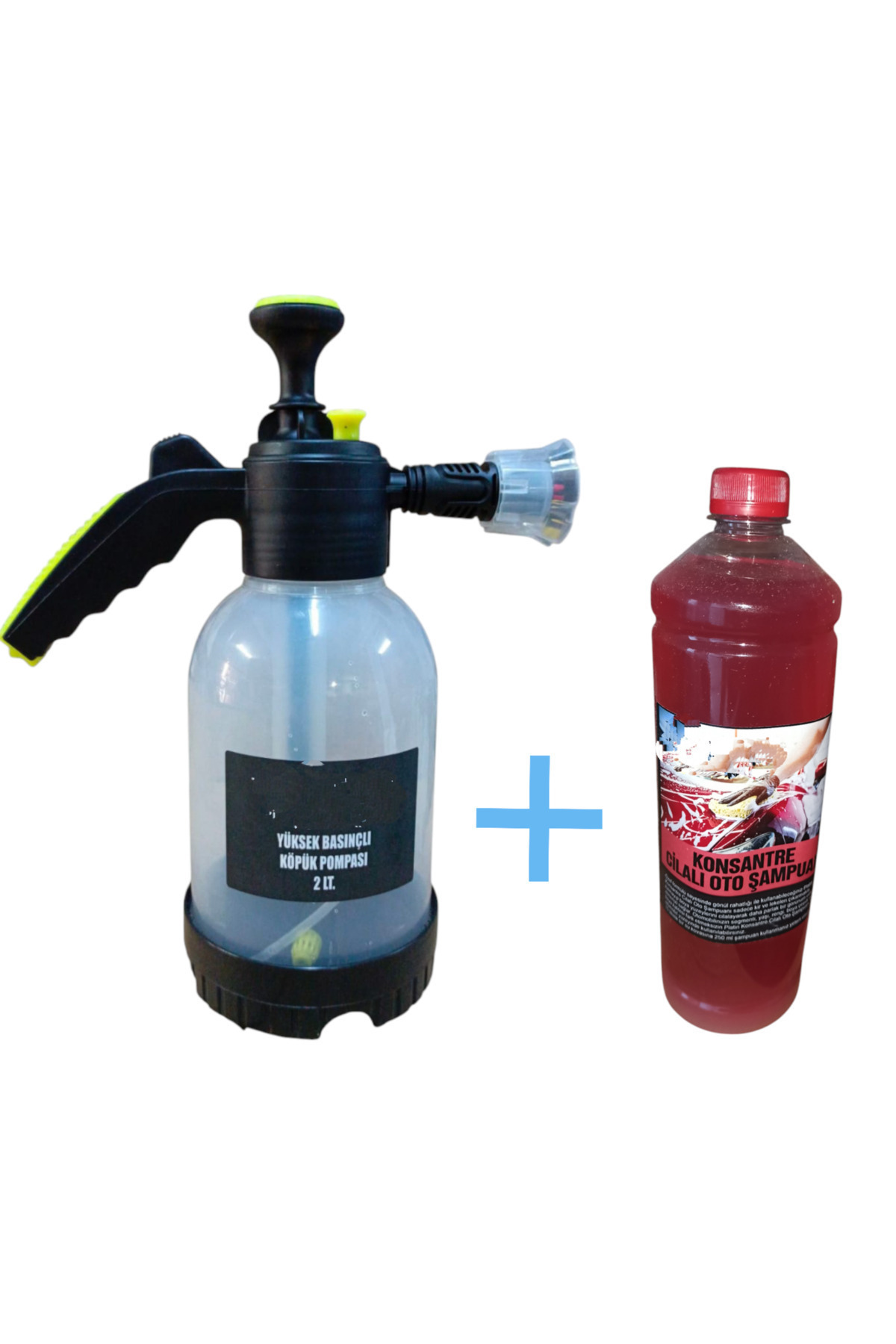 Redno Araç Yıkama Köpük Pompası 2lt + 1 lt Cilalı Oto Şampuanı