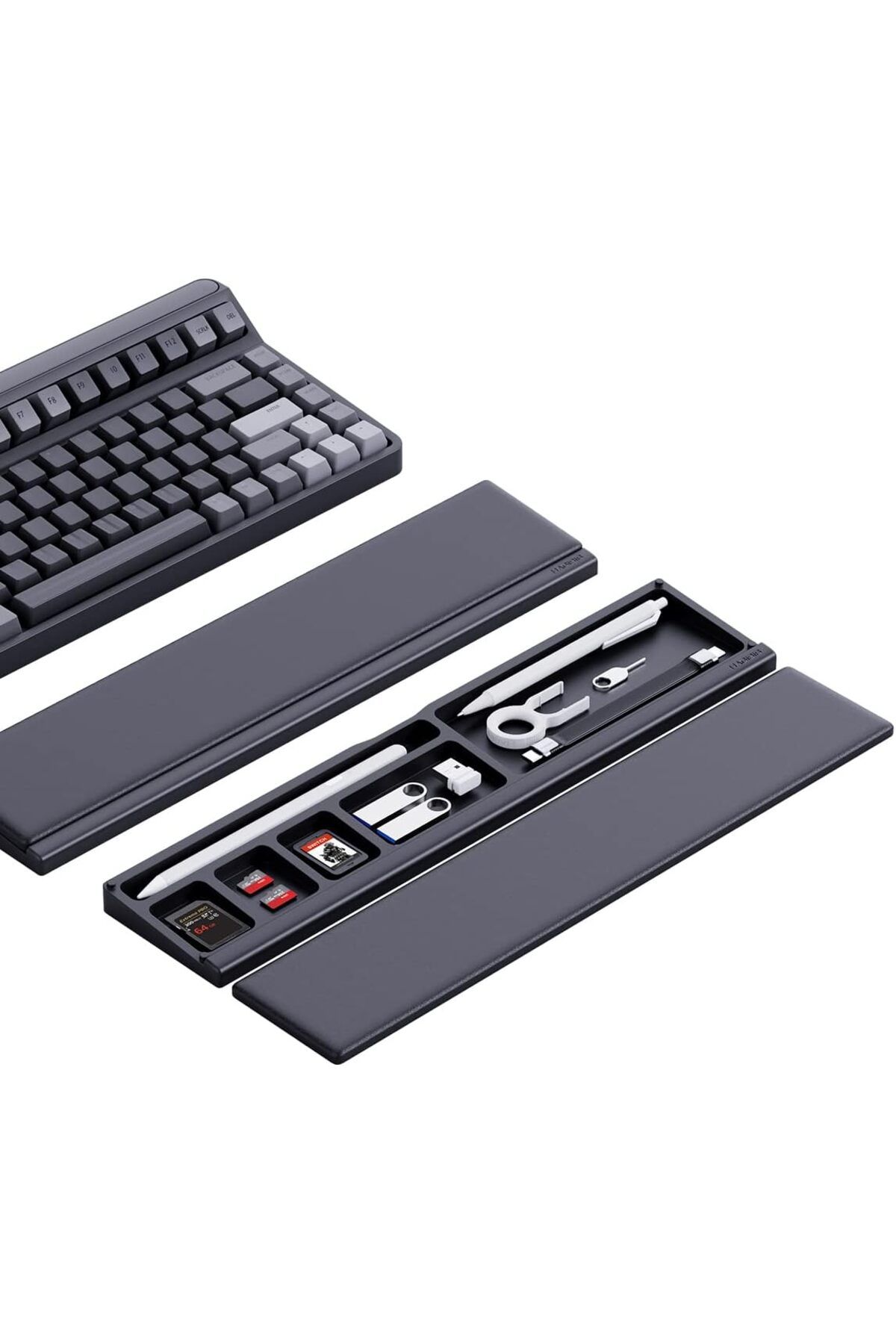 erorex-Keyboard Wrist Rest Pad Support With Desktop Partition Storage Case Ergonomic Soft Memory Foam Anti 1