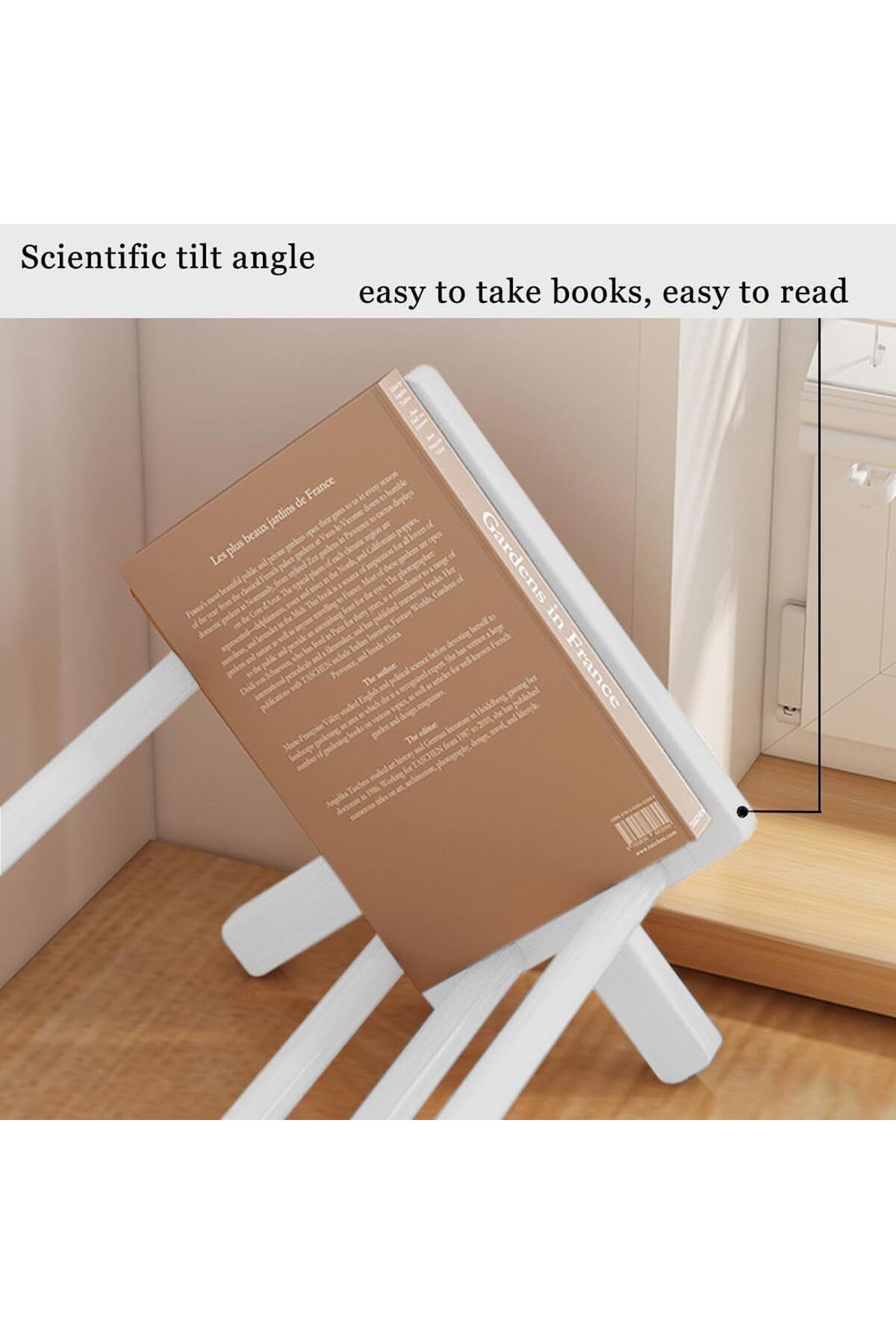 erorex-منظم رفوف كتب سطح المكتب من الخيزران، رف كتب سطح المكتب، رف كتب مائل للكتب الصغيرة 2