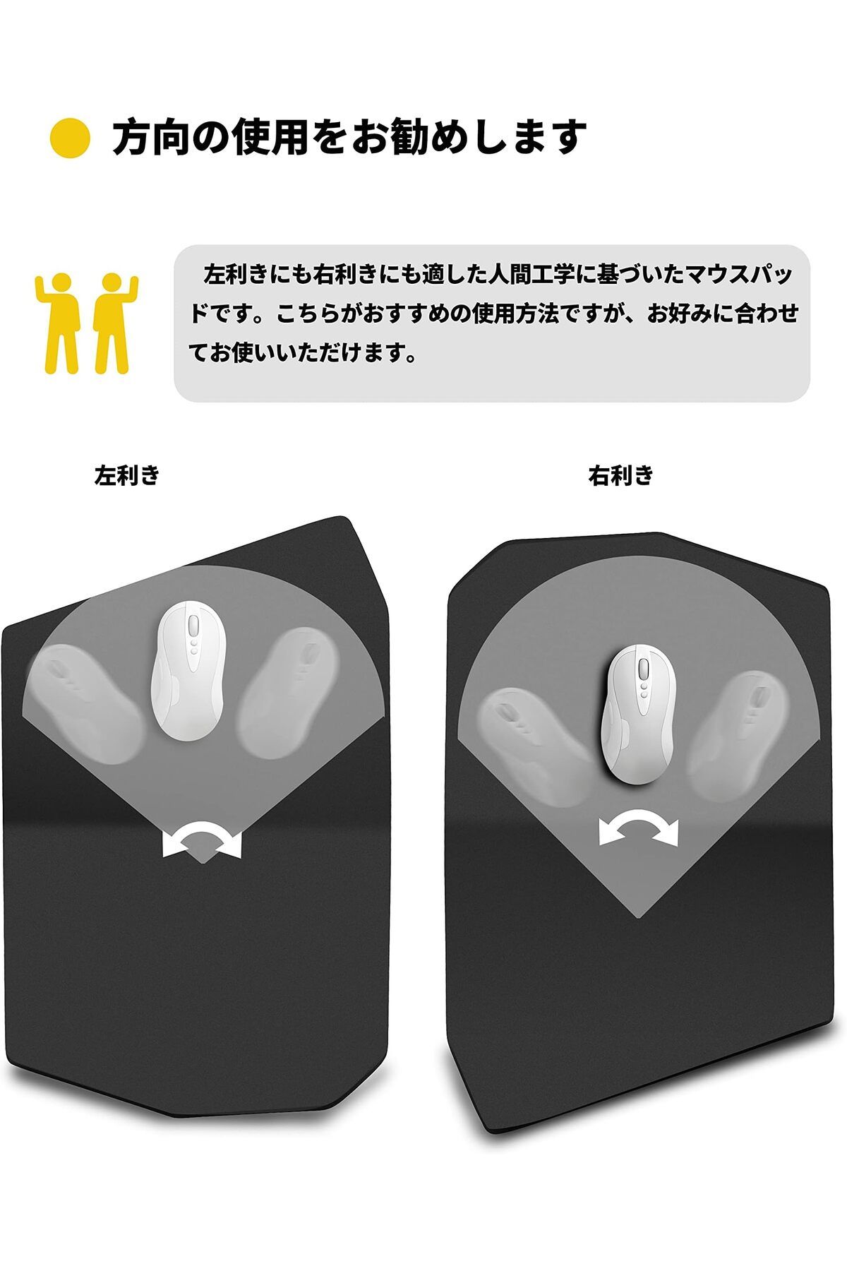 erorex-Ergonomic Mouse Pad With Wrist Rest Support Thick Mousepad Relief Carpal Tunnel Pain Entire Memory 5