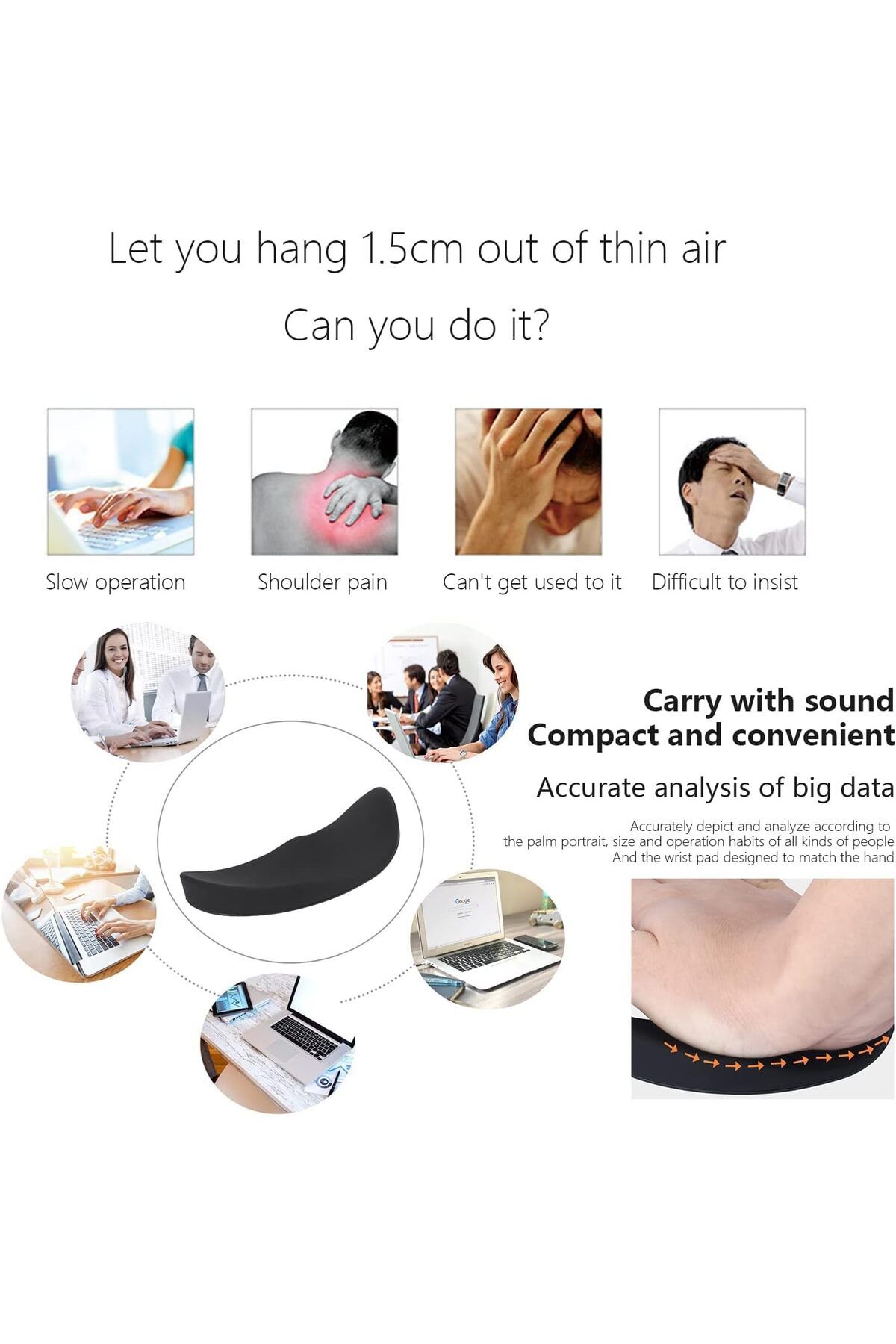 erorex-2 Pcs Ergonomic Gliding Palm Rest Soft Cooling Material Sliding Wrist Pad That Moves With Your 4