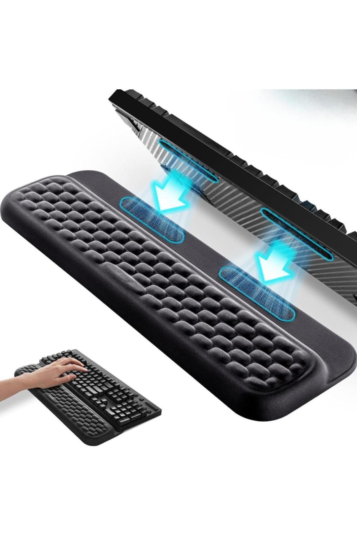 erorex-Keyboard Wrist Rest With Stickers Full Mechanical Keyboard Support Pad Desk Ergonomic Cushion For 1