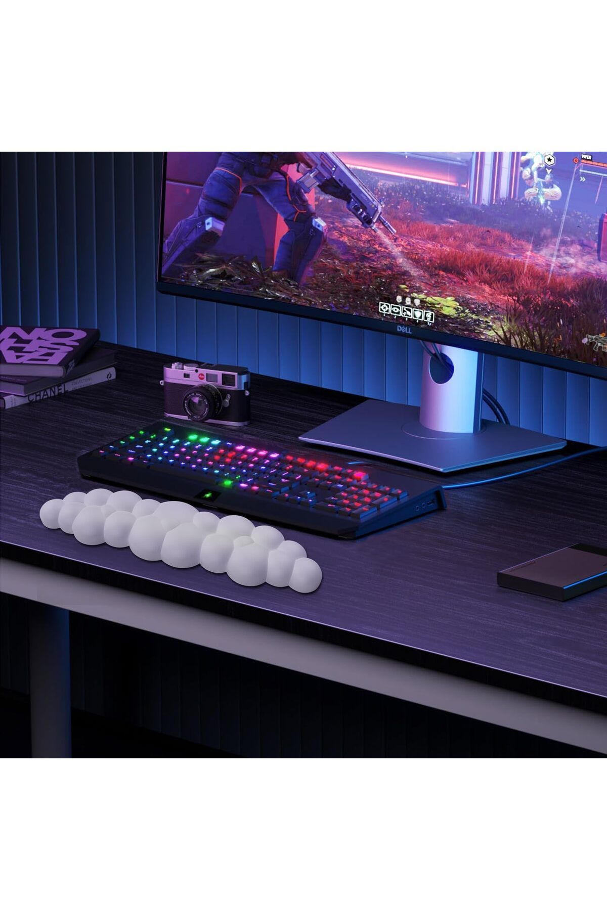 erorex-Cloud Wrist Rest For Computer Keyboard Arm Wrist Rest With Non Slip Base Extended Wrist Rest 6