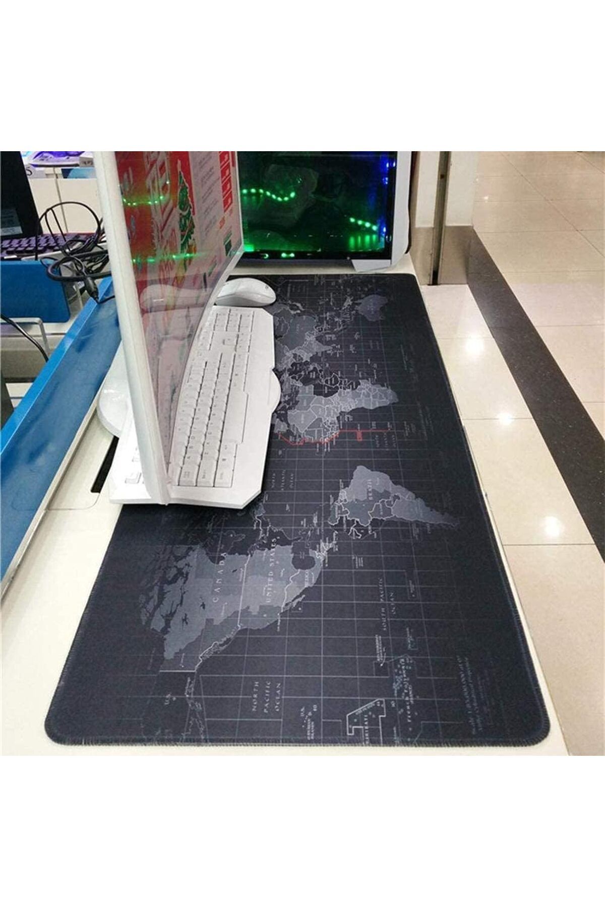 erorex-Old World Map Mouse Pad Large Pad For Mouse Notbook Keyboard Pad Thickened Mouse Pad Gaming 3