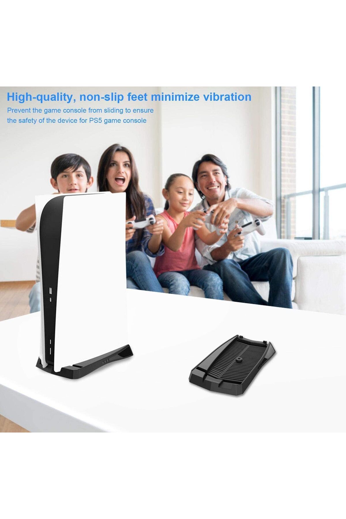 erorex-Console Vertical Stand Built In Cooling Vents And Non Slip Feet Steady Base Mount Compatible With 5