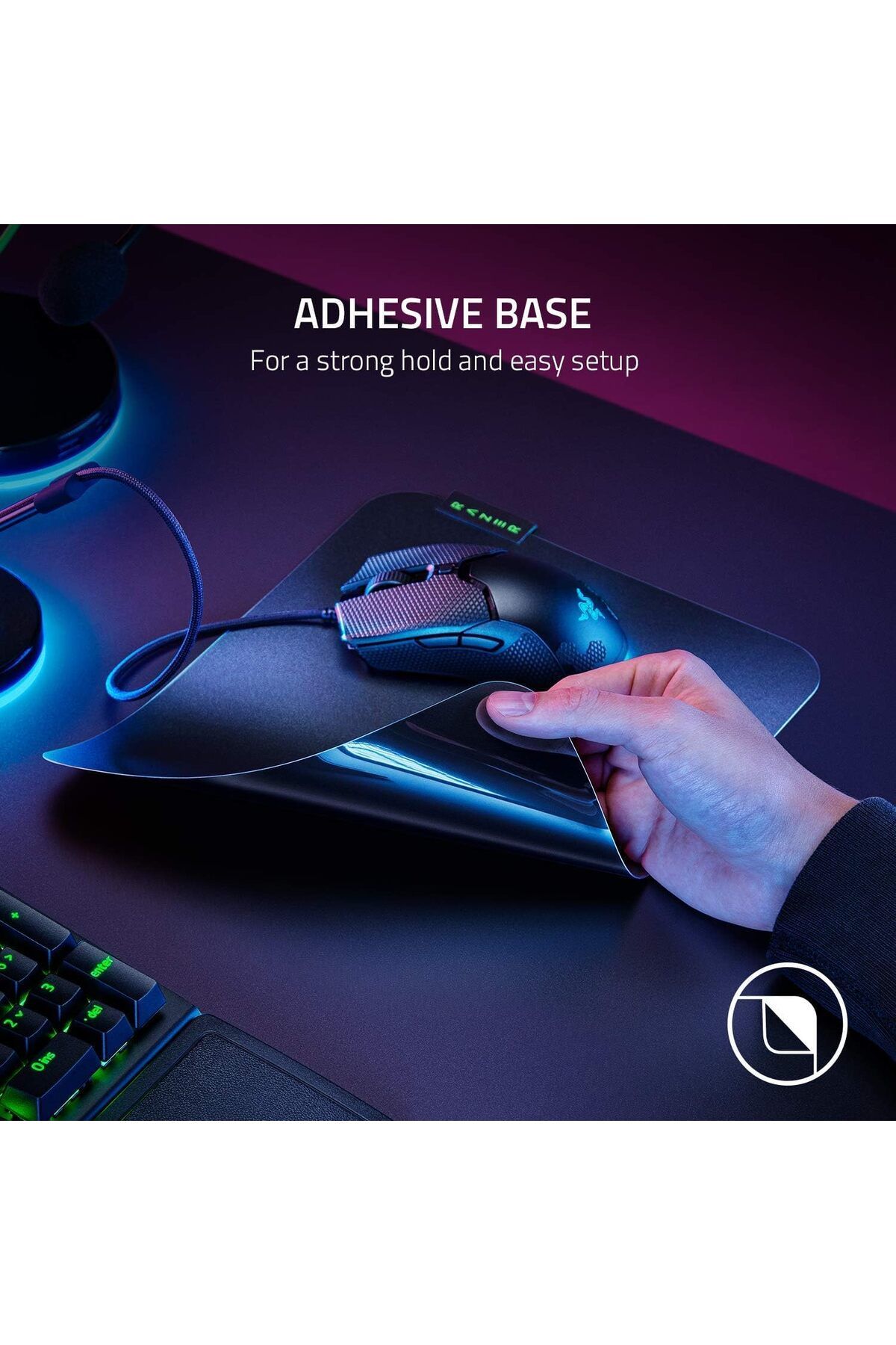 erorex-Sphex V3 Hard Gaming Mouse Mat: Ultra Thin Form Factor Tough Polycarbonate Build Adhesive Base Small 5