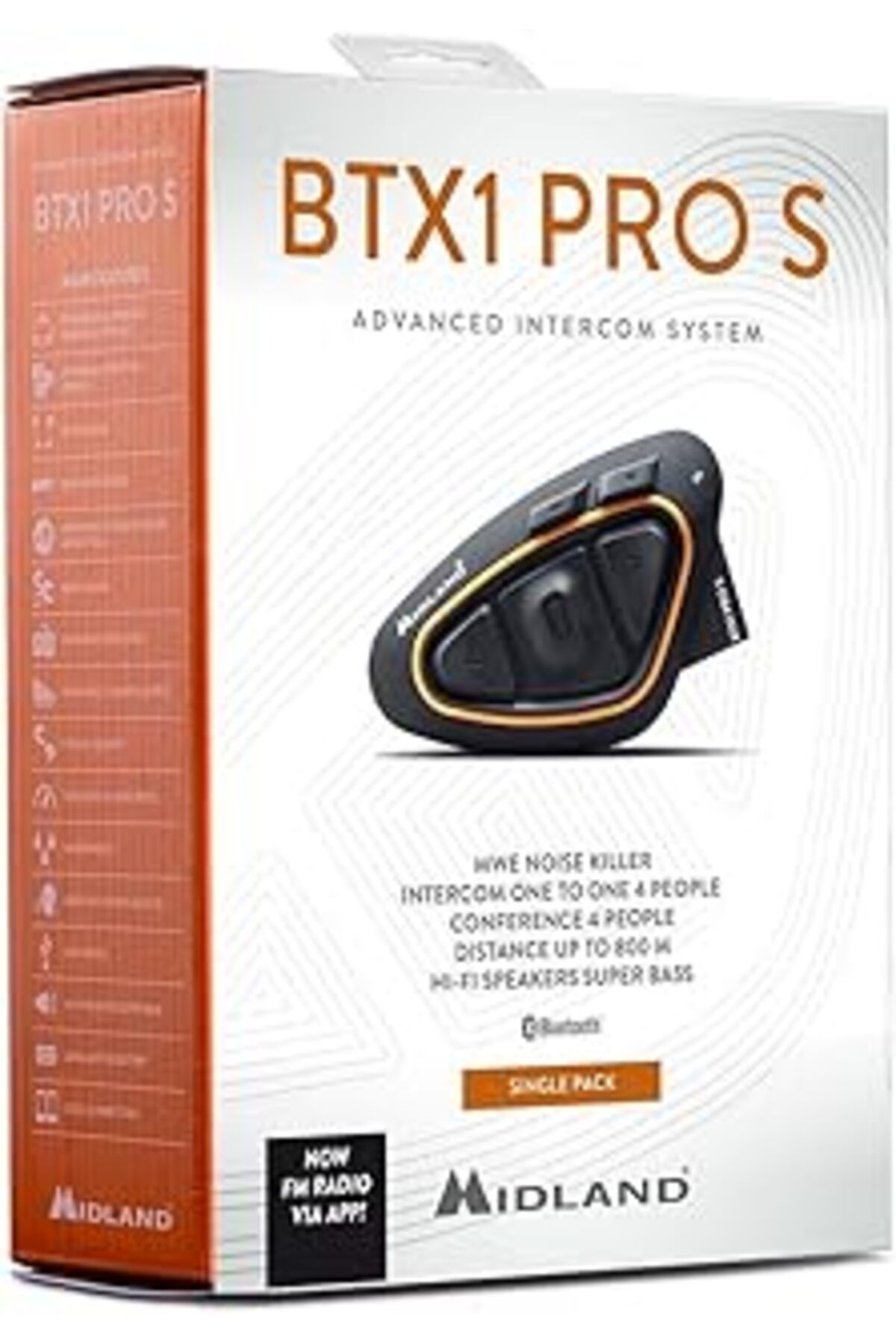Mu Art Ahşap Midland Bluetooth Intercom Btx1 Pro S 2022 Tek