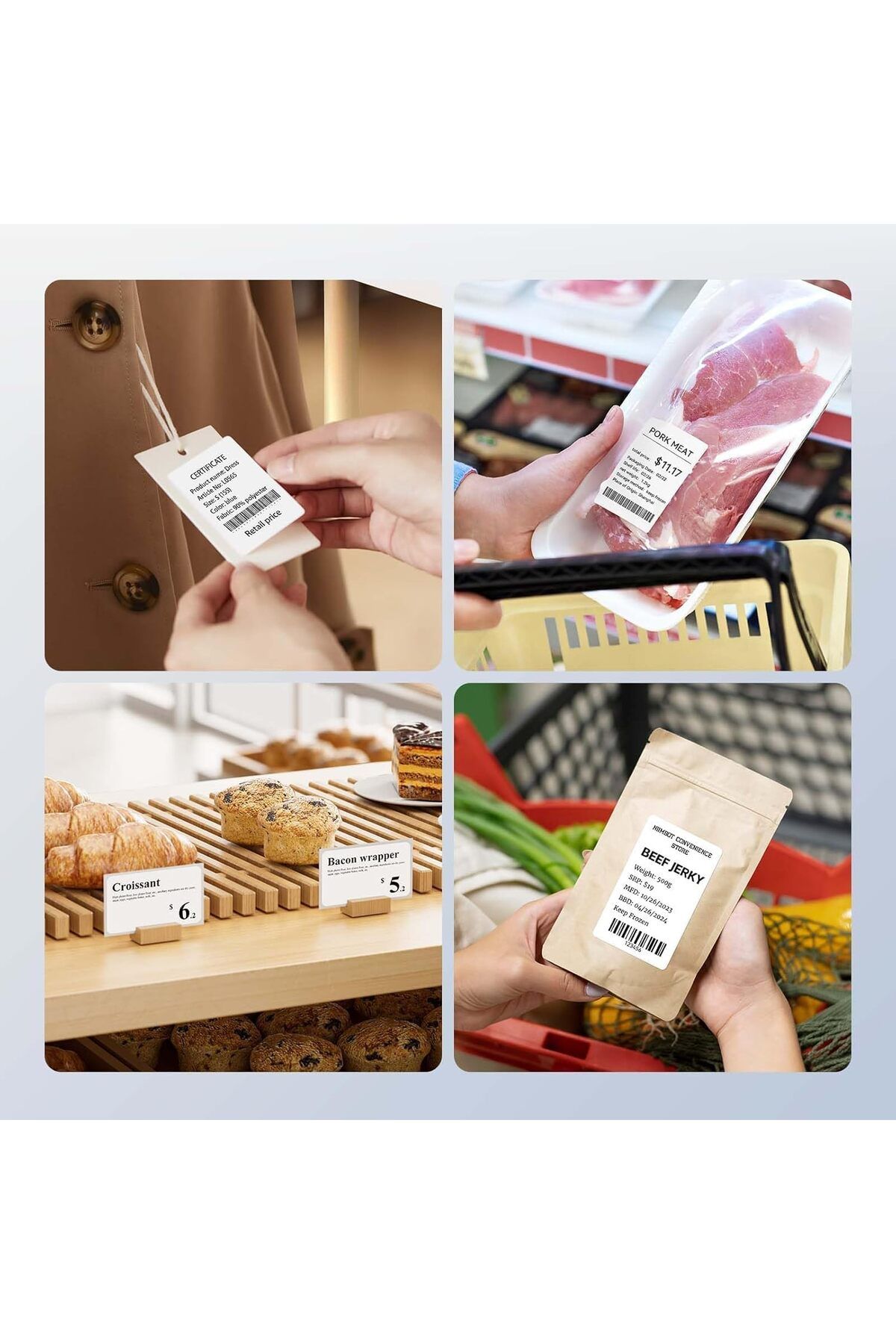 erorex-شريط صانع الملصقات B21، ملصقات مُكيَّفة، ورق طباعة، عنوان الشحن، شريط ملصقات بديل 3