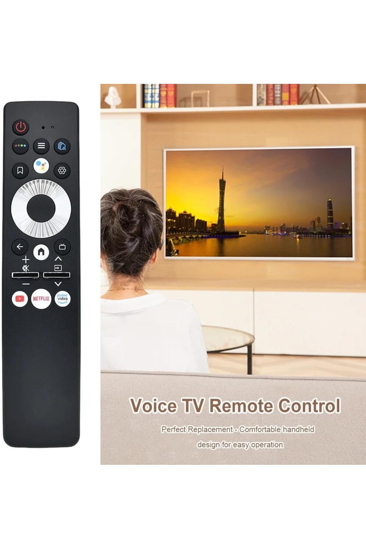 erorex-Led Lcd Smart Tv Remote Control With Voice Function Netflix Youtube Compatible For Htr U27E 3