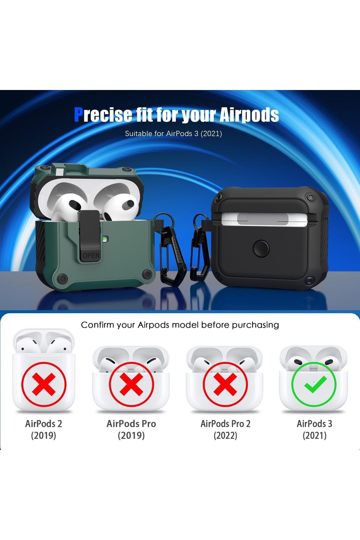 erorex-حافظة لطيفة متوافقة مع سماعات Airpods 4 مع خاصية إلغاء الضوضاء النشطة مع سلسلة مفاتيح لعبة كرتون أنمي 5