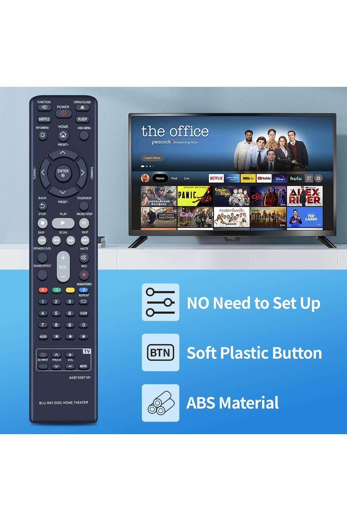 erorex-New Ah59 02550A Remote Fit Replacement For Samsung Ht F453K Ht F453Hk Ht F445K Ht F455K Ht F450Bk 3