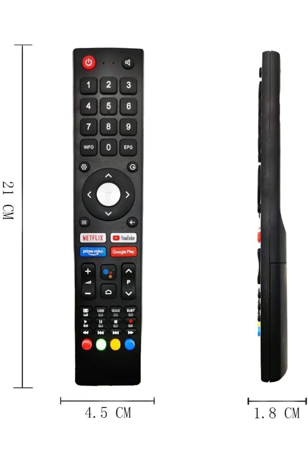 erorex-Dansat Dtd42 Smart Tv Remote Replacement Remote Control Compatible For Dansat Smart Lcd Led Tv 42Bf 3
