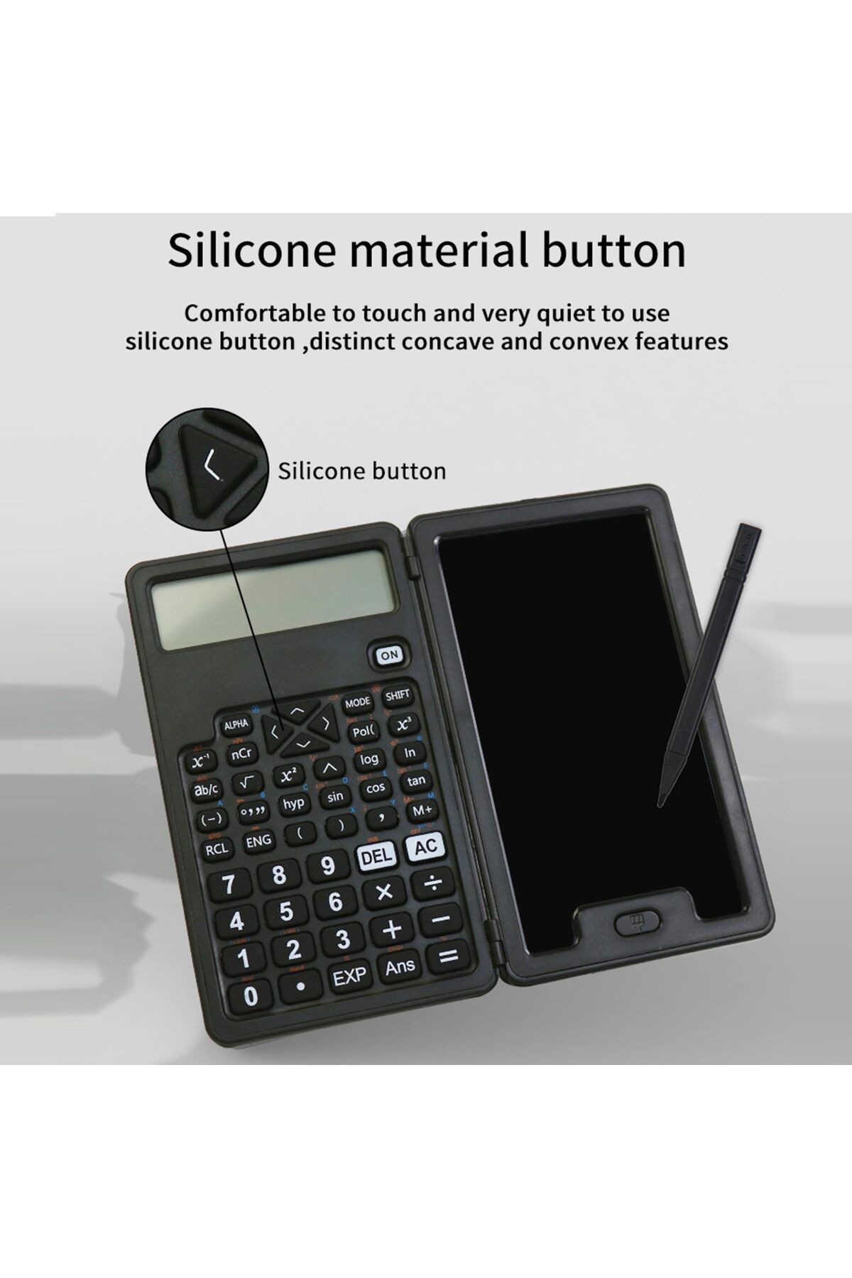 erorex-2In1 Scientific Calculator With Lcd Writing Tablet Lcd Basic Calculator Notepad Professional 3