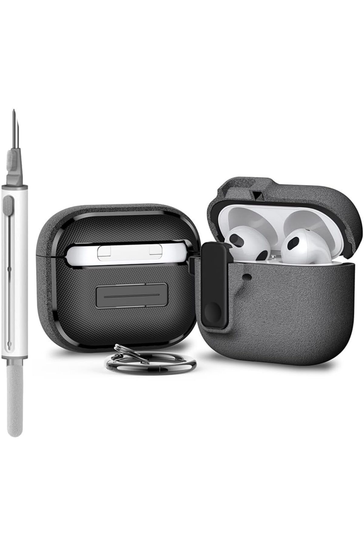 erorex-جراب سيليكون ناعم متوافق مع سماعات الأذن اللاسلكية Airpods 4 2024 لحماية الجسم بالكامل من السيليكون 1